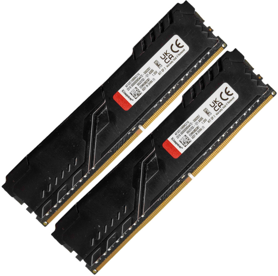 Kingston Fury Beast 16GB 2x8GB DDR4 3200MHz Desktop Gaming RAM Kit KF32C16BBK2/16