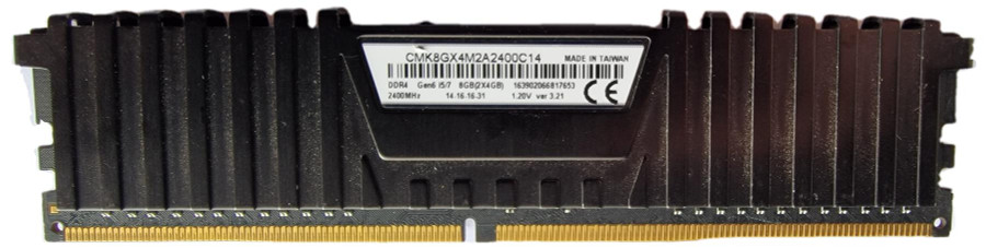 Corsair Vengeance LPX 4GB 1 x 4GB DDR4 2400MHz Desktop Gaming RAM Module CMK8GX4M2A2400C14