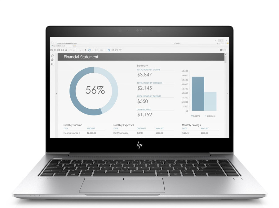 HP EliteBook 840 G5 14 Inch 8th Gen Core i7 8550U 16GB RAM DDR4 512GB SSD Windows 11 Renewed Laptop Grade B [US Keyboard]