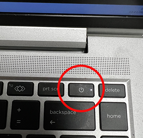 Step 1 Image: shut down laptop