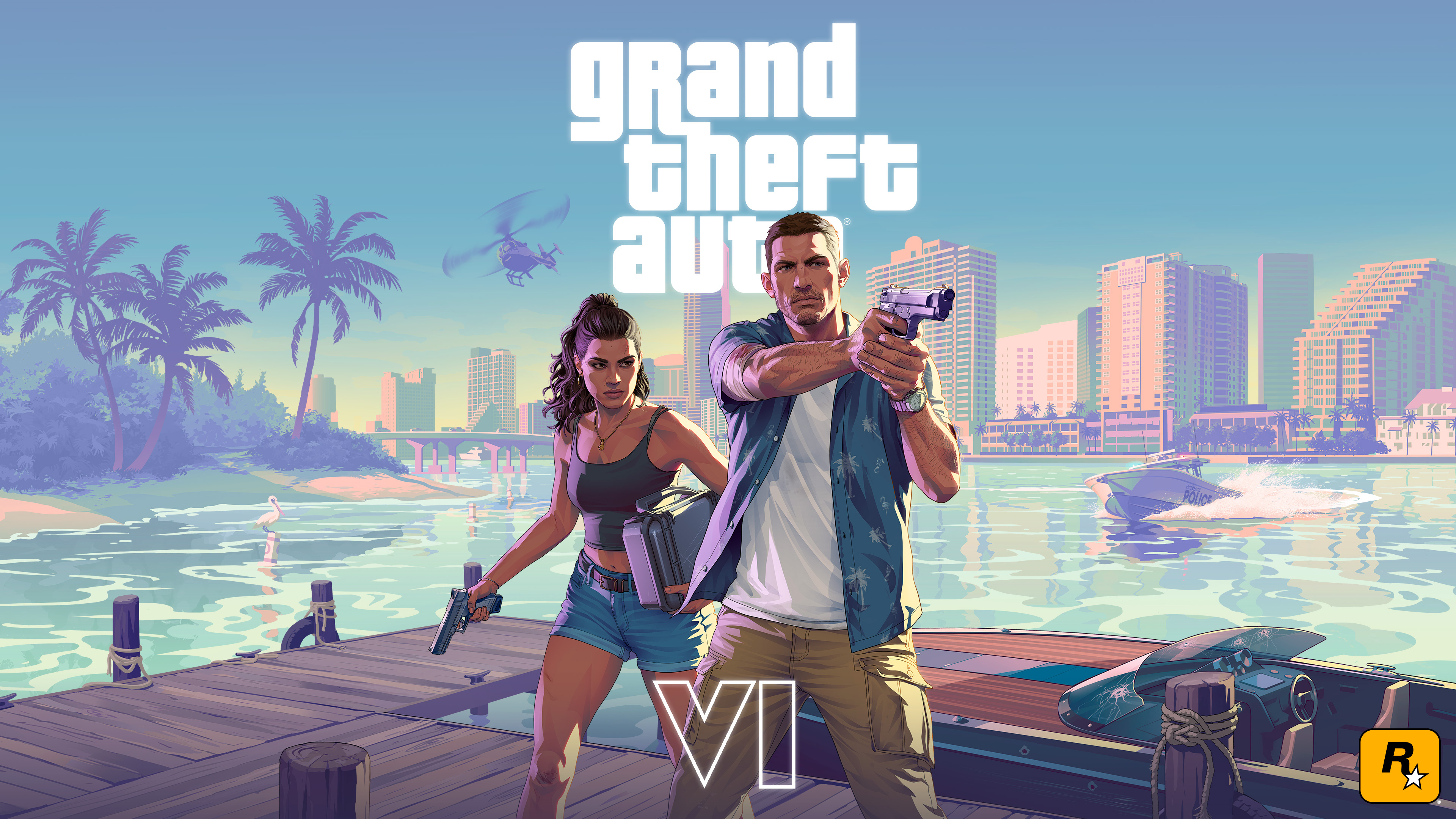GTA 6 - (Grand Theft Auto VI) PC System Requirements Grand Theft Auto VI Jason and Lucia official artwork with logo