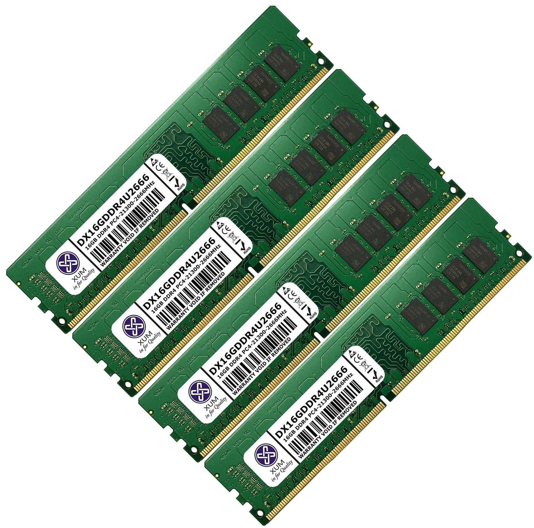 メモリ 16GB×4枚=64GB DDR4-2666 動作保証 0601 メモリ 16GB×4枚=64GB DDR4-2666 動作保証 0601 メモリー