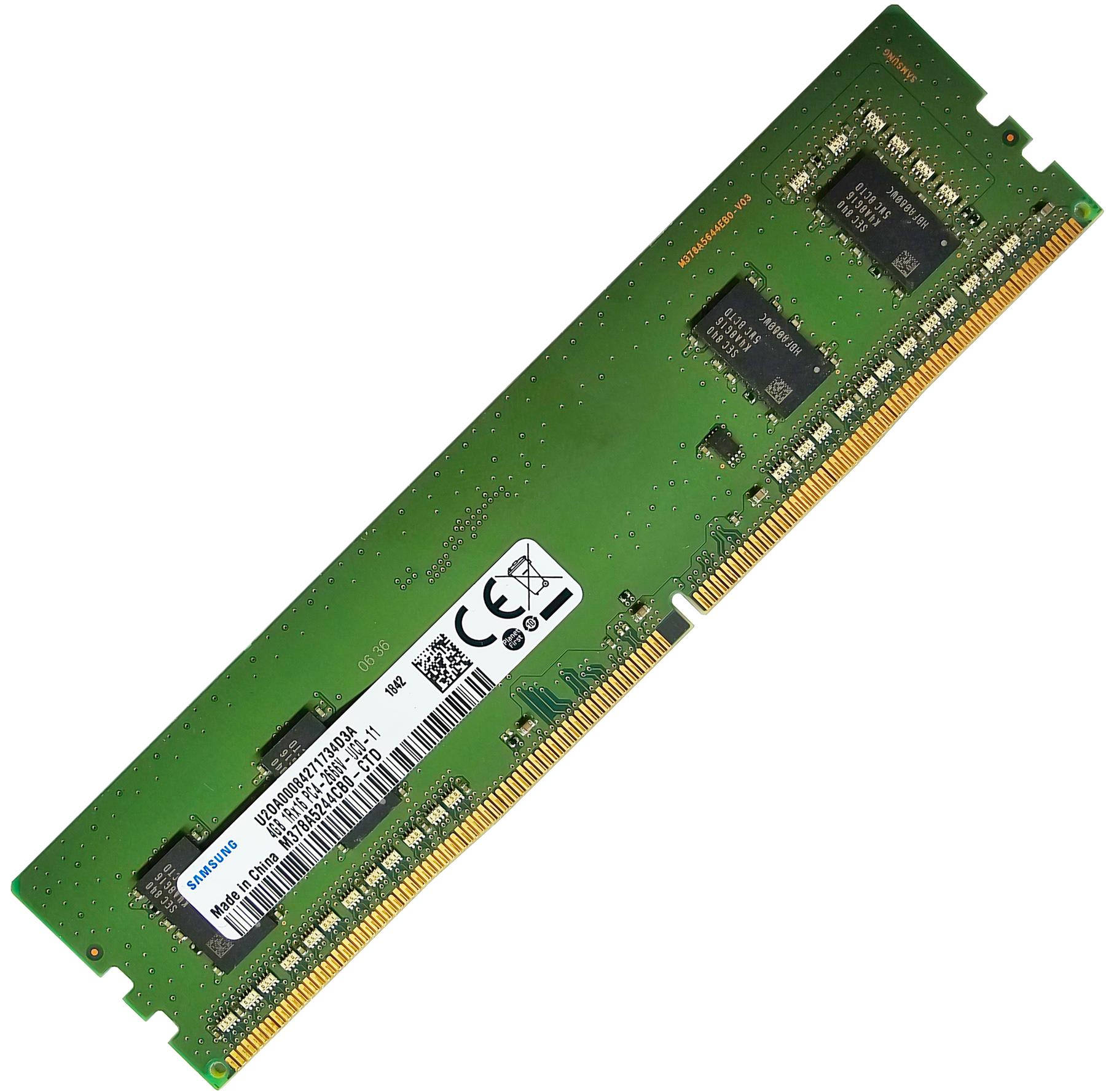 Samsung 4GB DDR4 2666Mhz DIMM RAM. Non-ECC Unbuffered