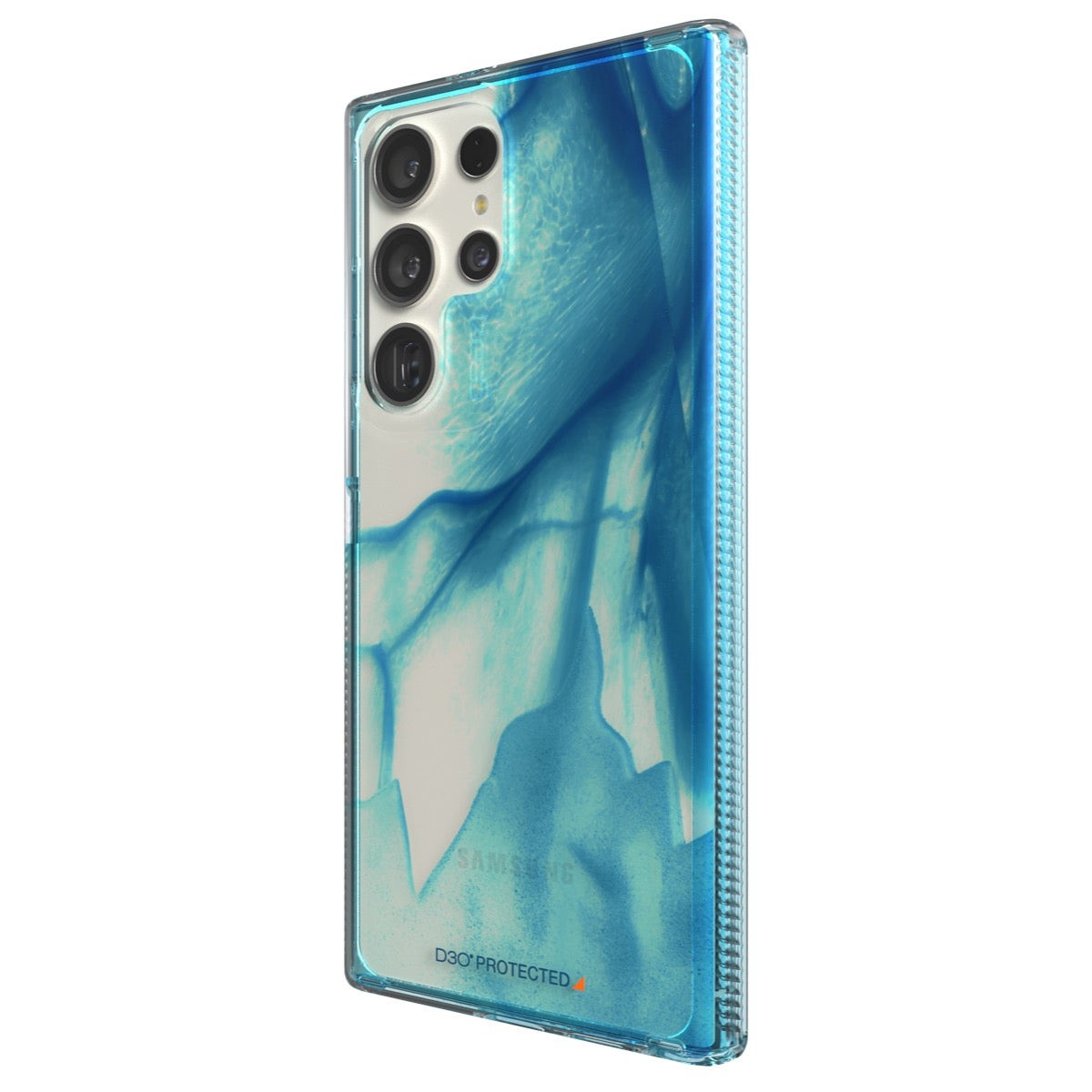 a blue cell phone