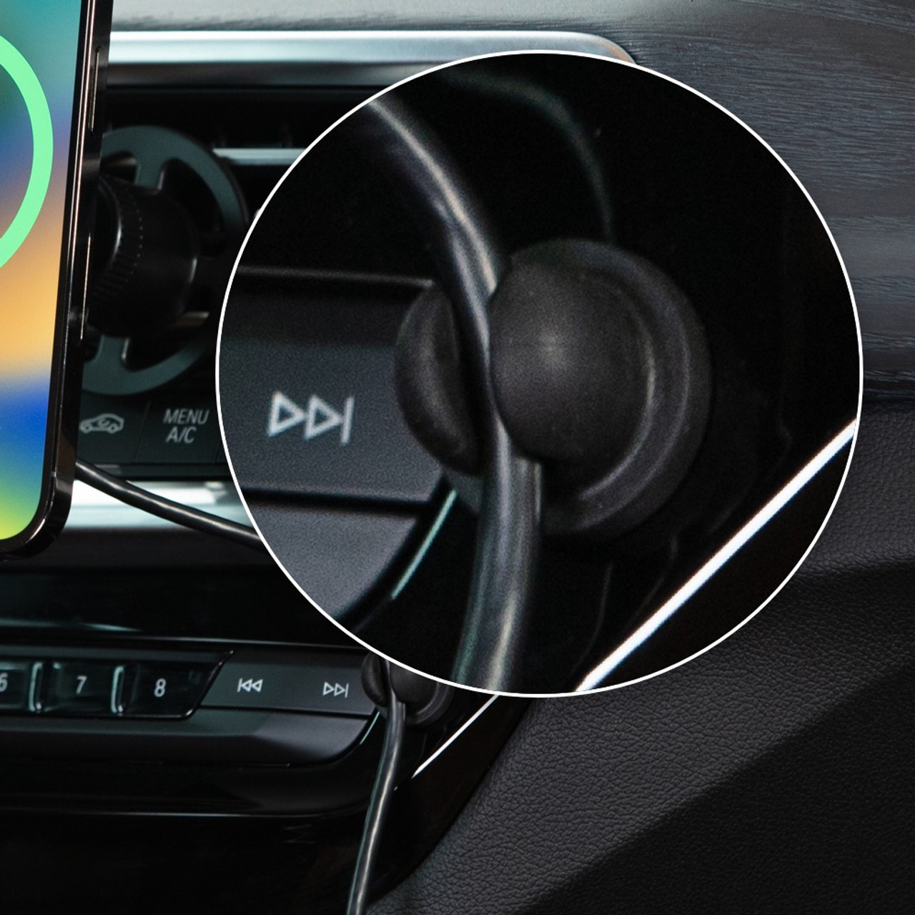 MagSafe Wireless iPhone Charging Car Vent Mount with Adjustable Arm