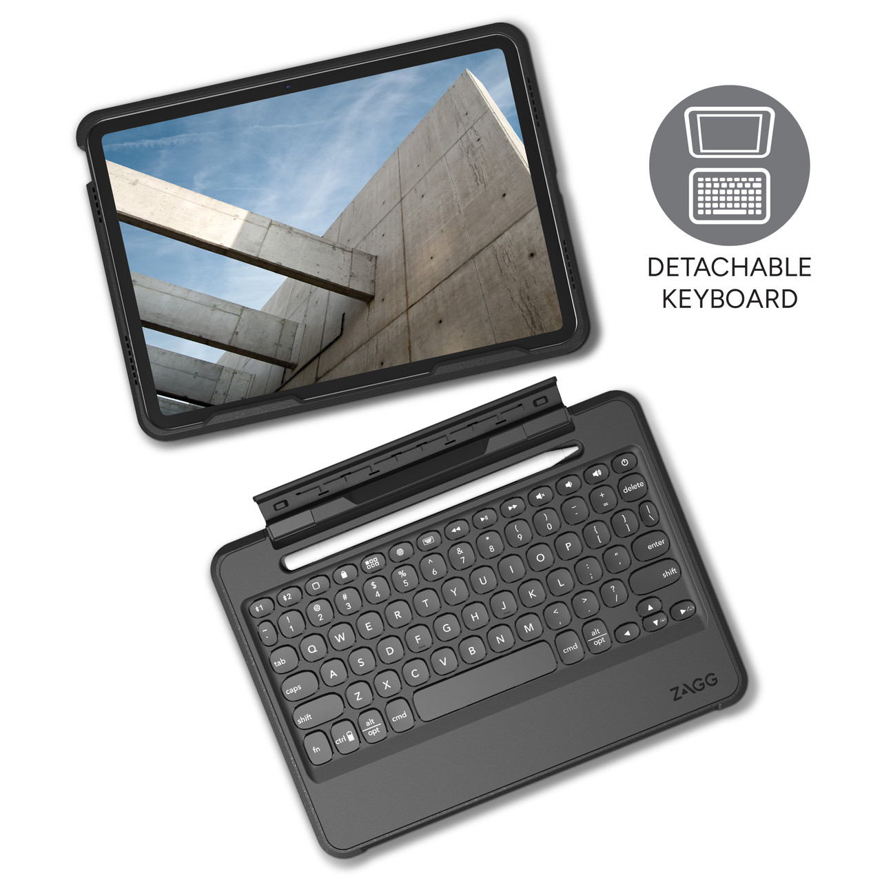 NEW Zagg Flex Portable Universal Keyboard & Detachable Stand For Smart  Phone Tab