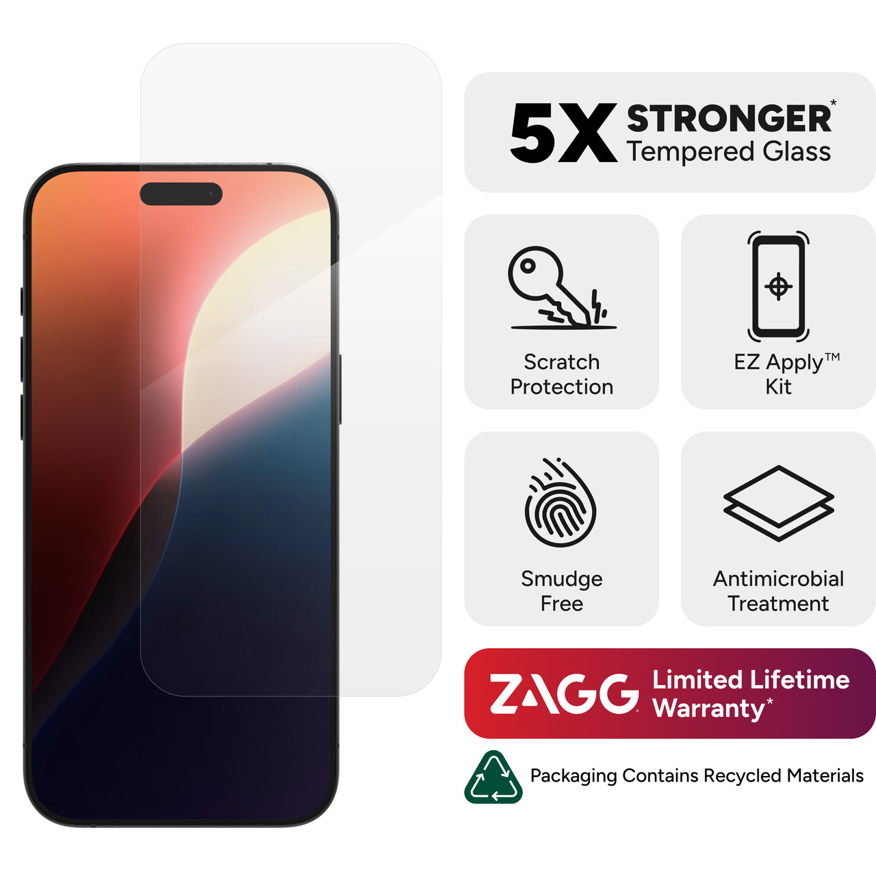 Glass Elite Visionguard+ Zagg Screen Protector For Iphone 12 12