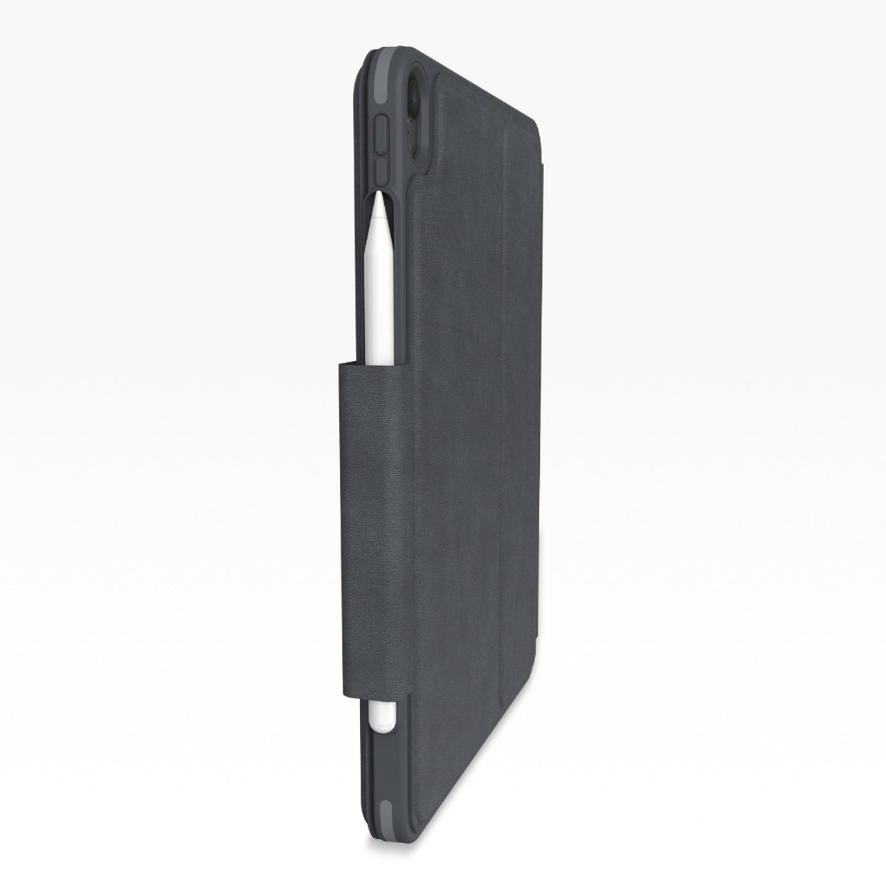 Smart cover case for iPad with a stylus holder - Black