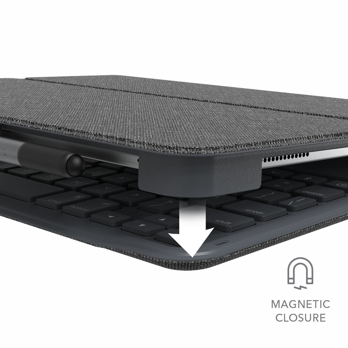 Custodia Tastiera Bluetooth ZAGG Slim Book Go Per IPad 5a/6a Generazione E IPad Air 1 (9.7")