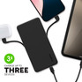 Charge up to Three Devices at Once || Use the USB-C port and the integrated Lightning and USB-C cables to charge multiple devices at once.