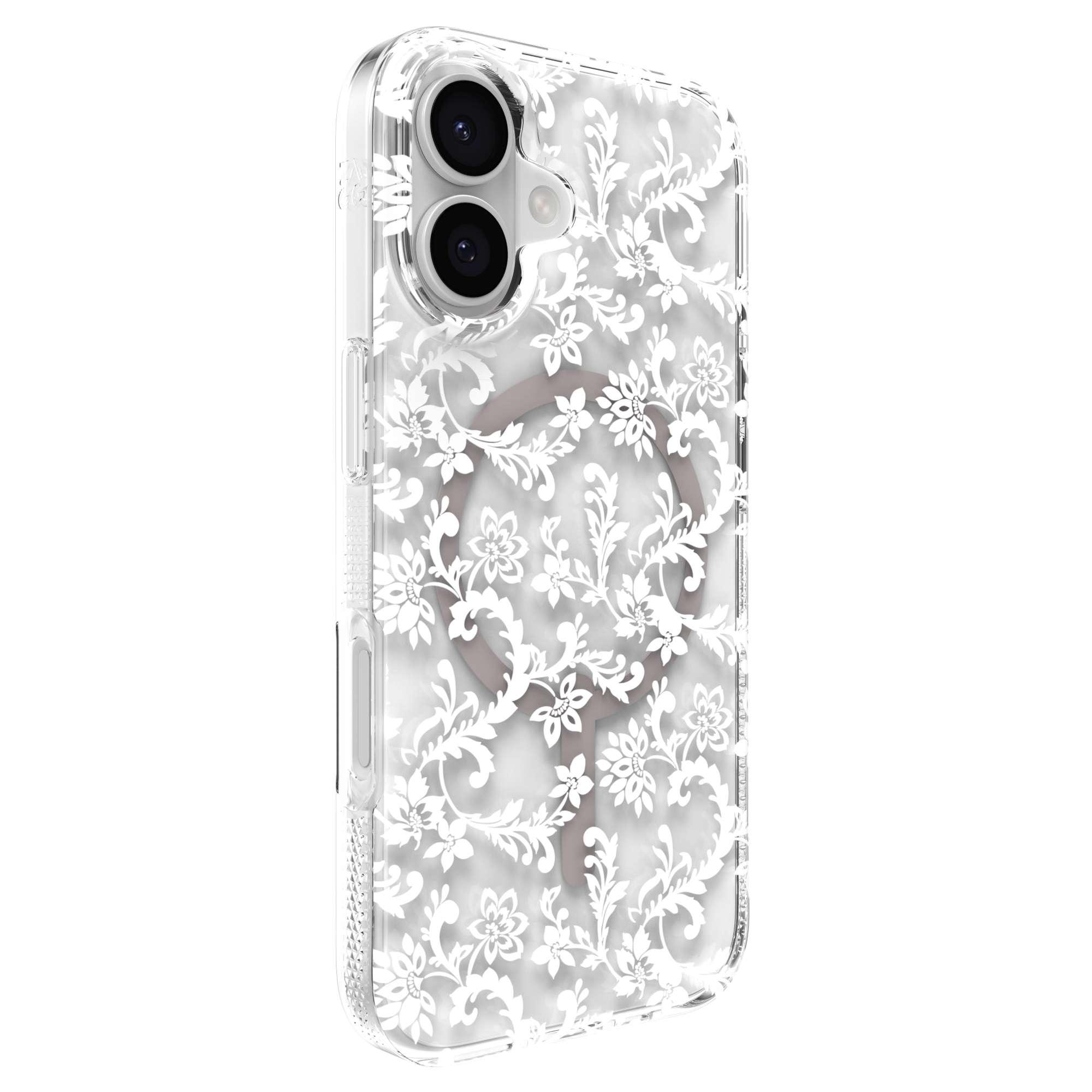 ZAGG Milan Snap Case for iPhone 17 - White Boho Blossom Graphene Strengthened Phone Case with Drop Protection (13ft/4m) Textured Edges & Sparkle ZAGG Milan Snap Case for iPhone 17 - White Boho Blossom Graphene Strengthened Phone Case with Drop Protection (13ft/4m) Textured Edges & Sparkle