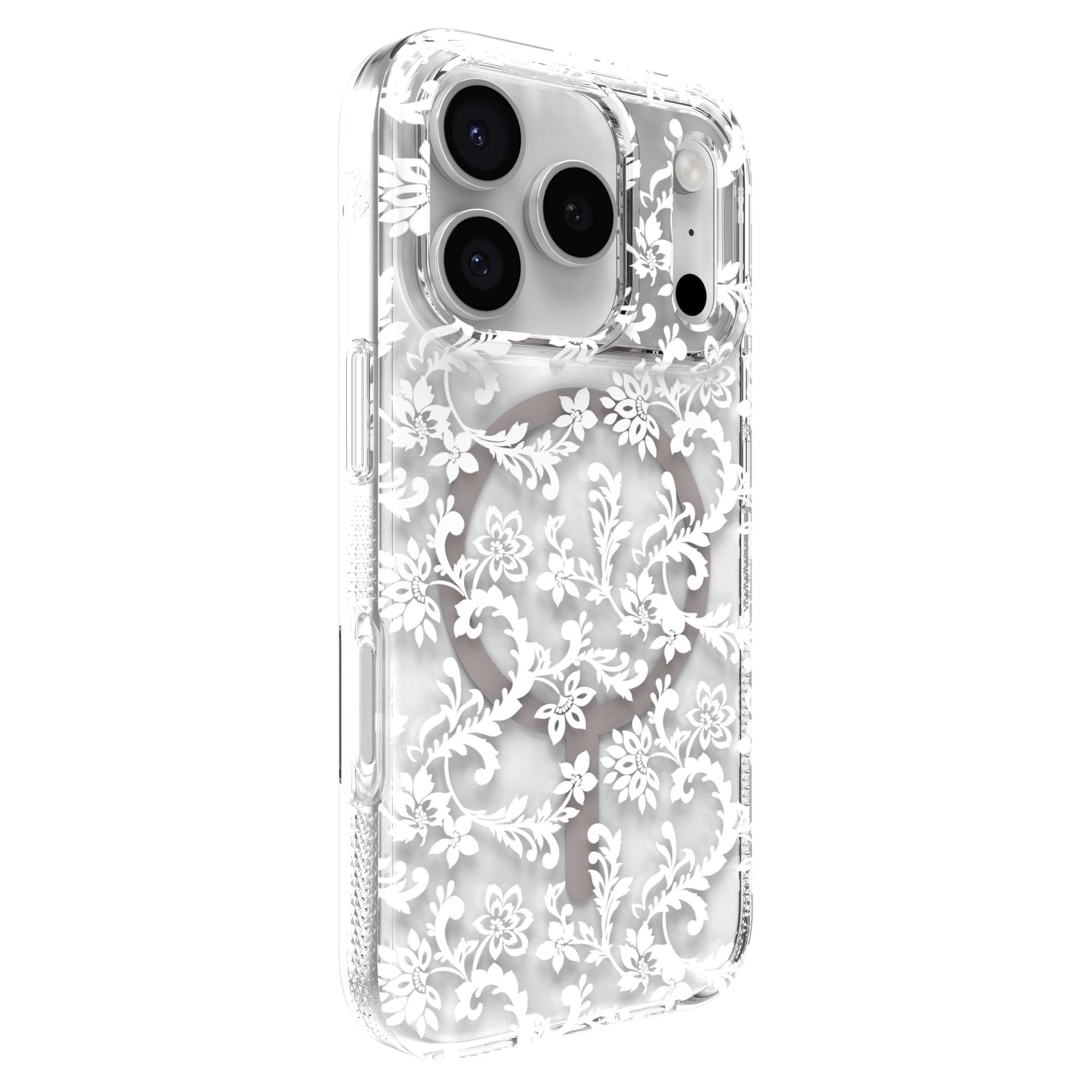 Milan Snap for MagSafe iPhone 17 Pro Clear Flower Phone Case
