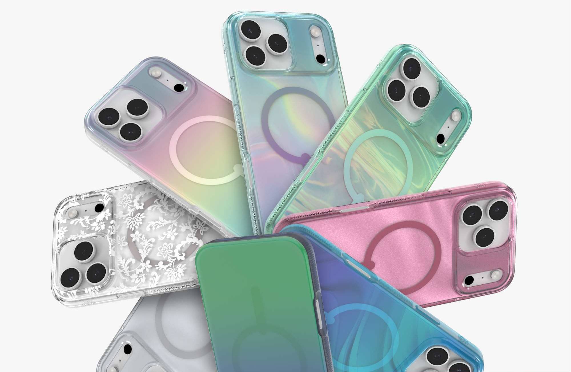 milan snap iridescent iphone 17 pro max cases