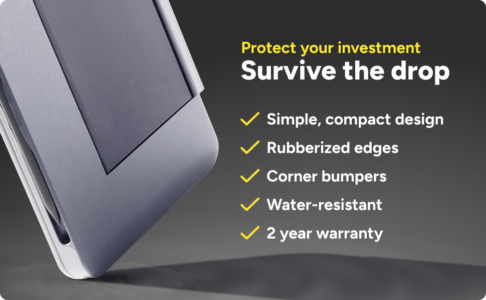 ZAGG Rugged Book Connect+ iPad case with drop protection, rubberized edges, corner bumpers, and water‑resistant design