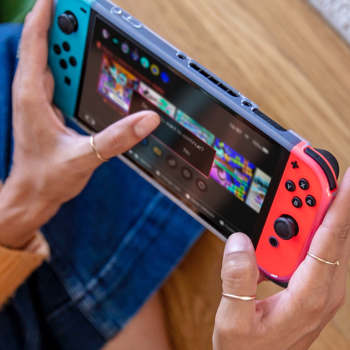 Kita Grip 360 with GlassFusion VisionGuard Nintendo Switch