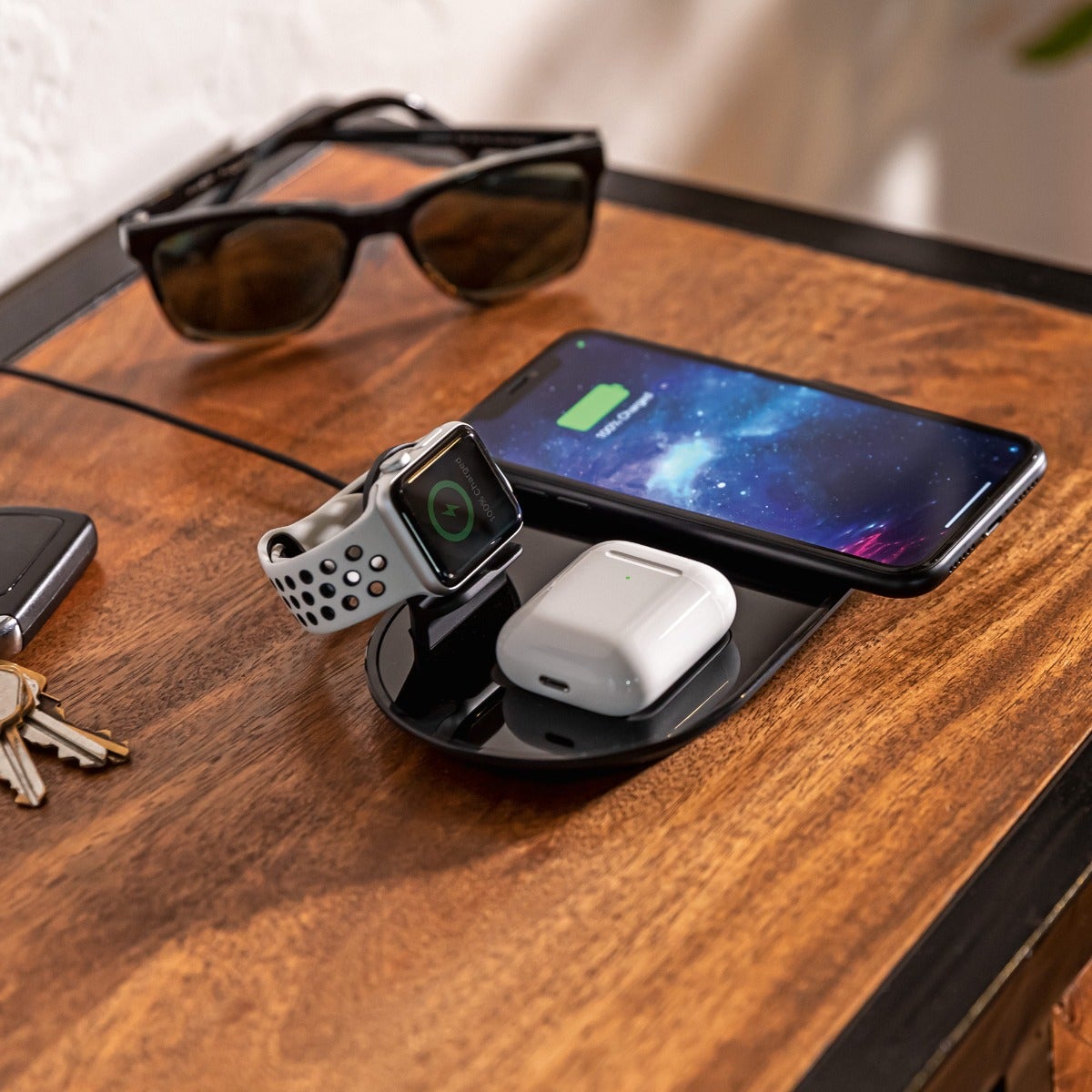 3-in-1 wireless Charging pad for Apple iPhones, AirPods, and