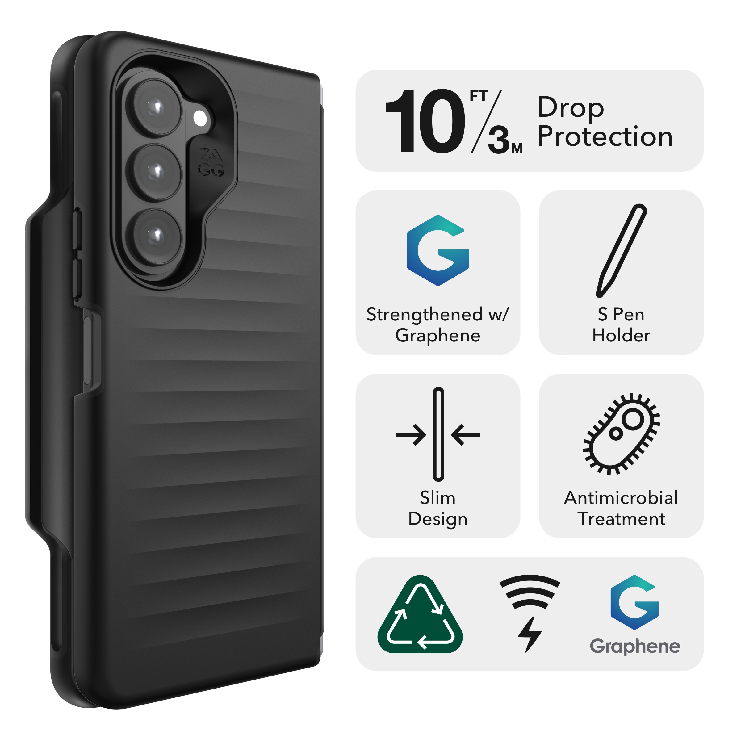 ZAGG Bridgetown Case for Samsung Galaxy Z Fold5
