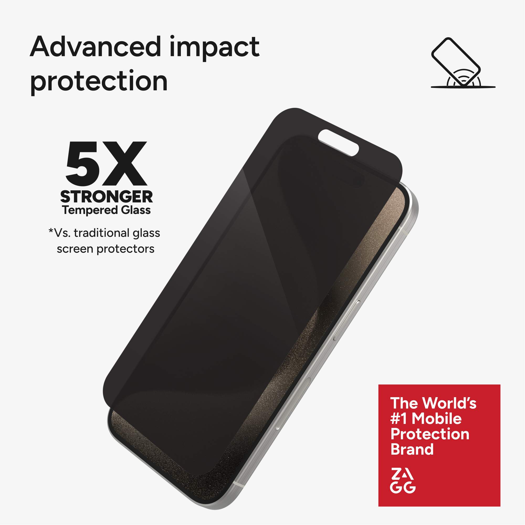 Glass Elite 4-Way Privacy Screen Protector Apple iPhone 15 Pro