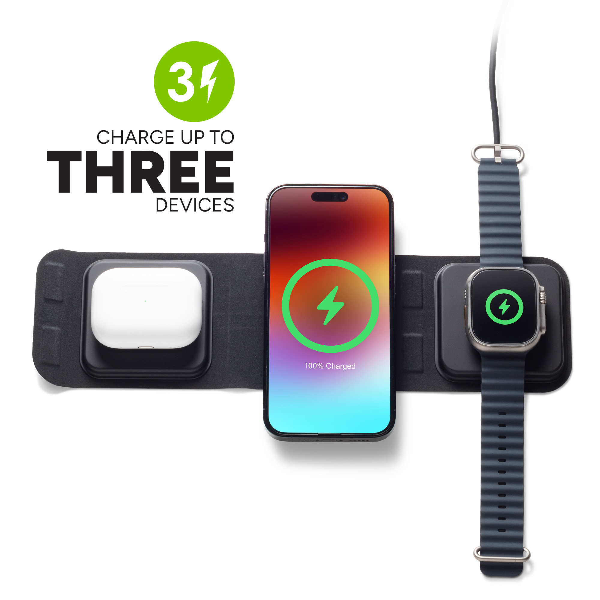 Best 3-in-1 Wireless Charger for iPhone + Apple Watch + AirPods