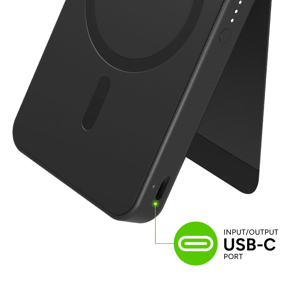 Mophie Snap+ 15W Wireless 5K Power Bank with Stand - Travel