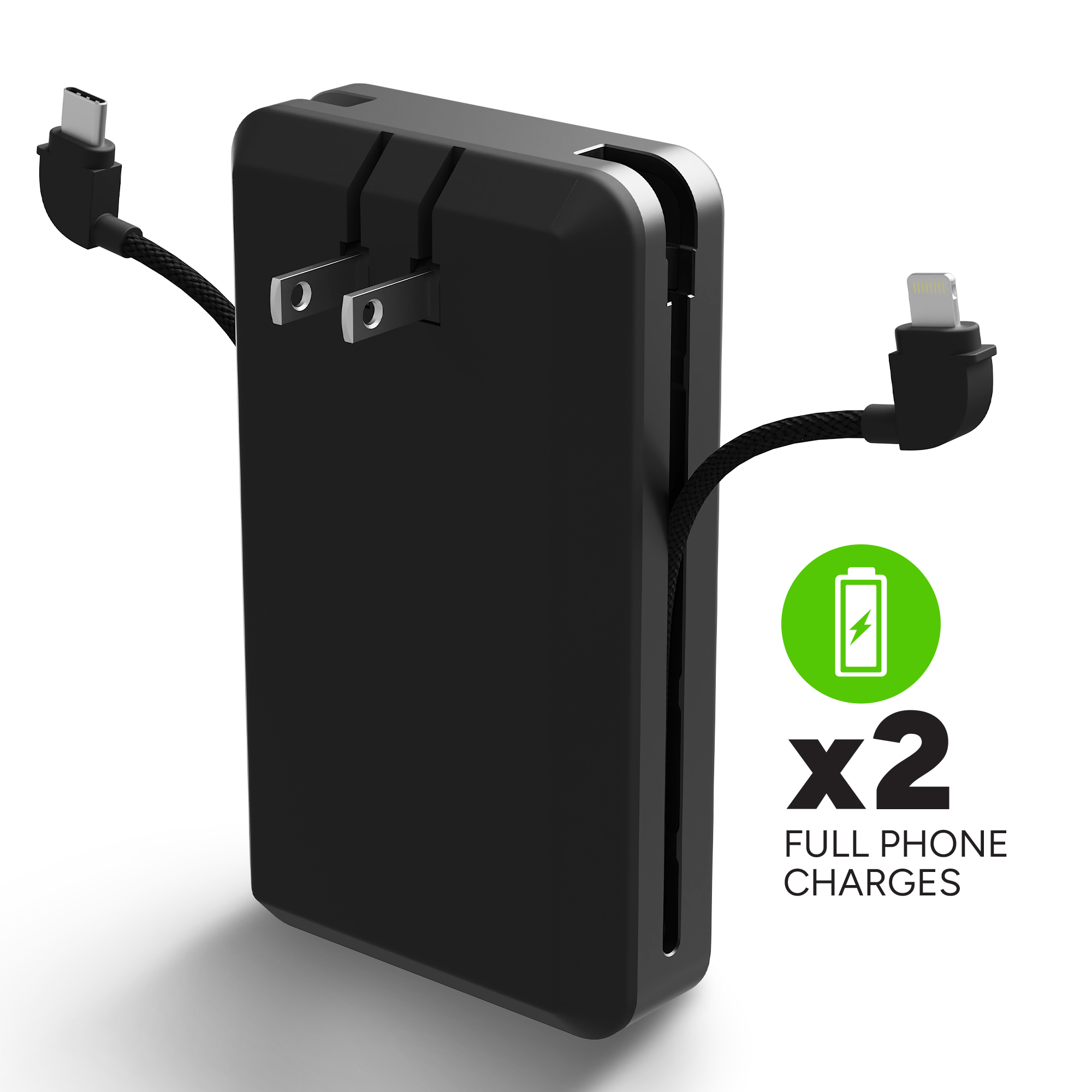 Powerstation Plus Ultra 10K Power Bank with Integrated Cables and AC Plug - Portable  power banks with integrated cables - Mophie