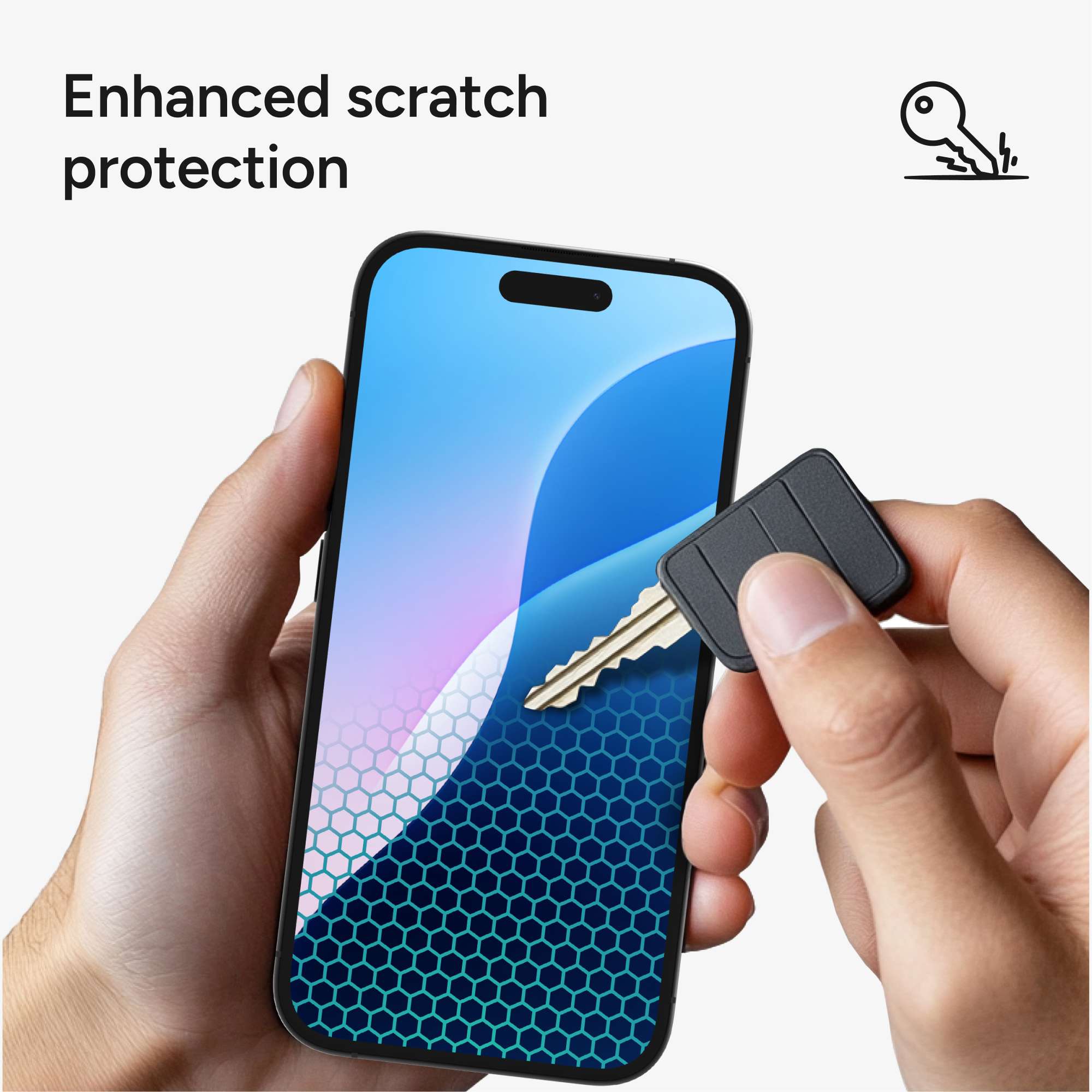 クリスタルピクチャー　パパラッチ Glass XTR4 Apple iPhone 16 Plus Blue Light Screen Protector