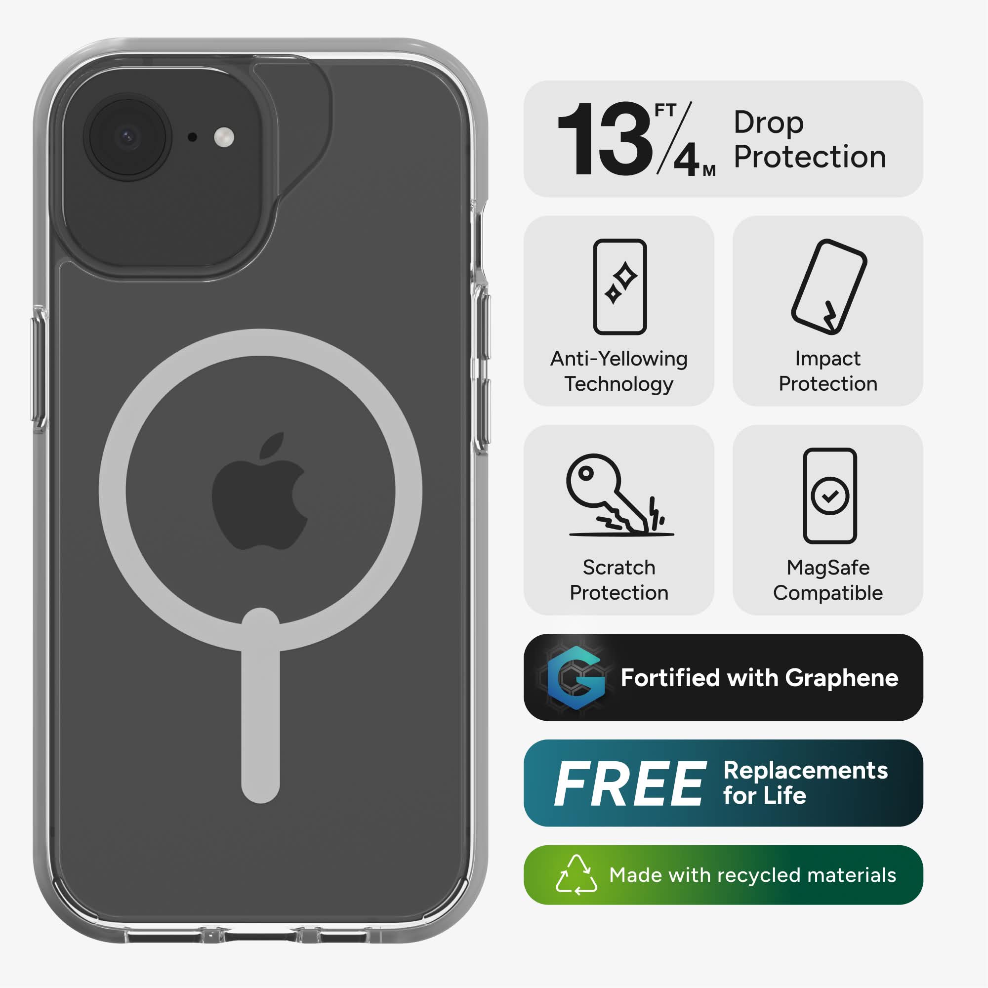 Crystal Palace Snap for MagSafe Apple iPhone 17e, 16e, 15, 14, 13