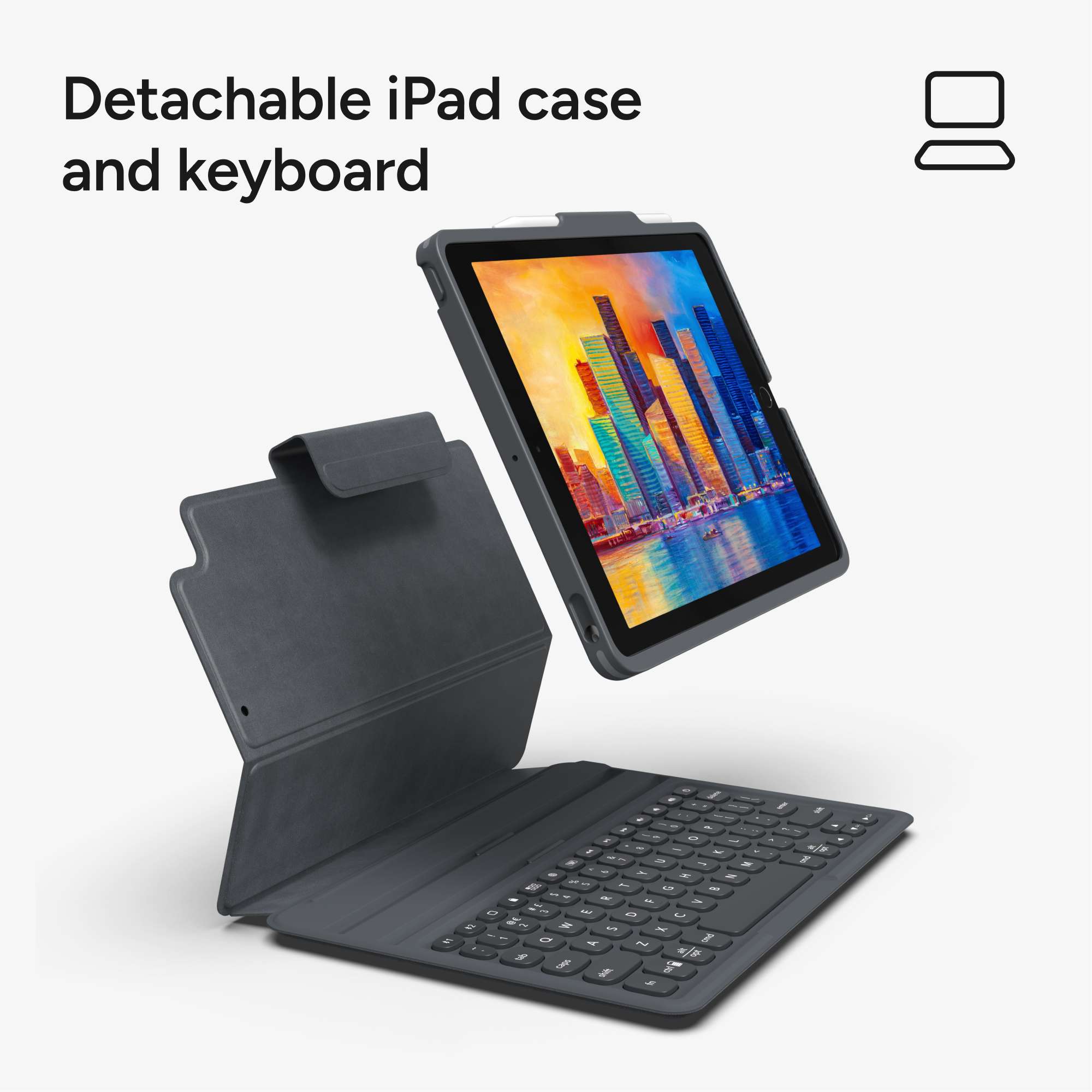 Pro Keys Bluetooth Keyboard & Case for the 10.2-inch iPad