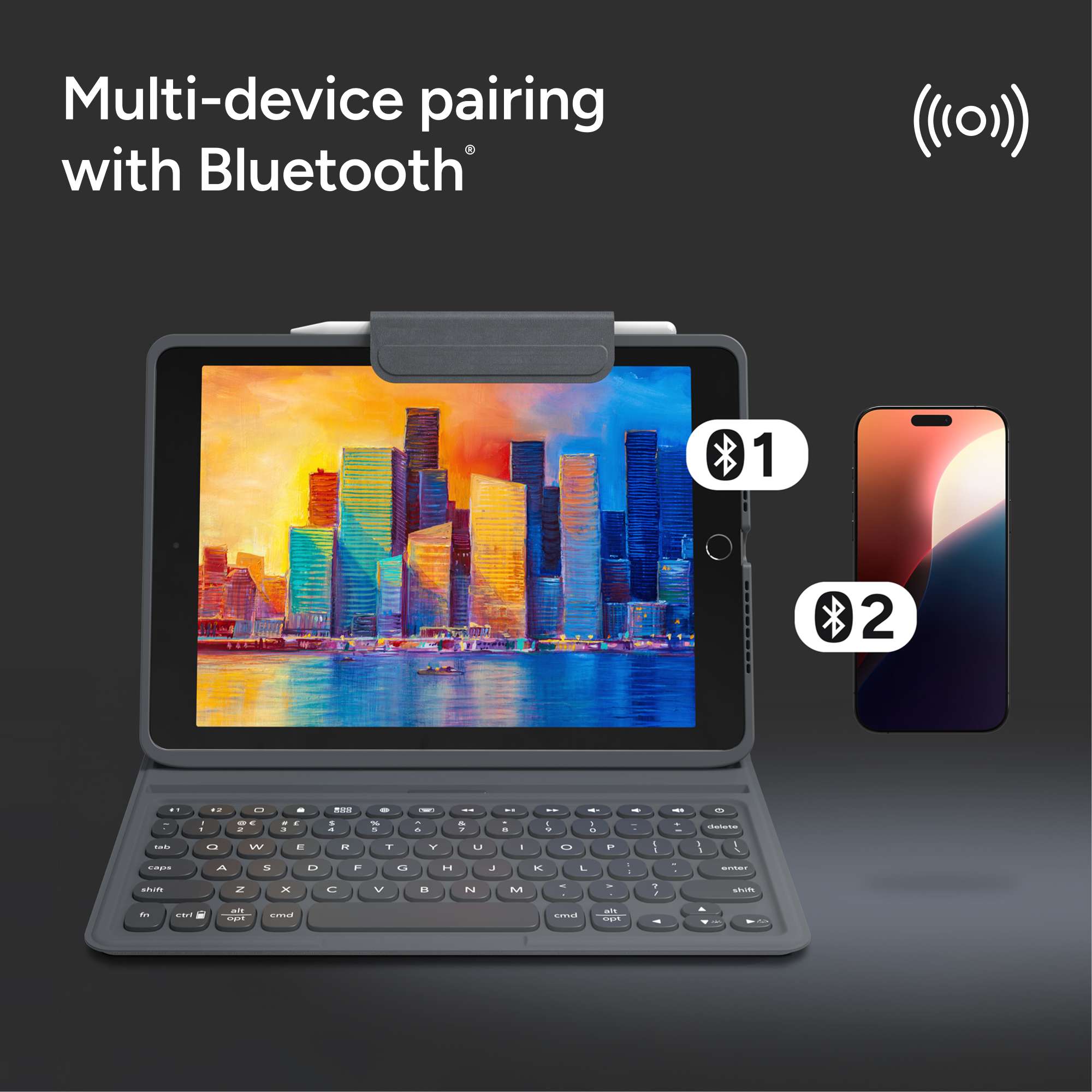 ZAGG Messenger Folio 2 Tablet Keyboard & Case, Laptop-Style Keys, Built-In Stand For 10.9-inch - Foto 10