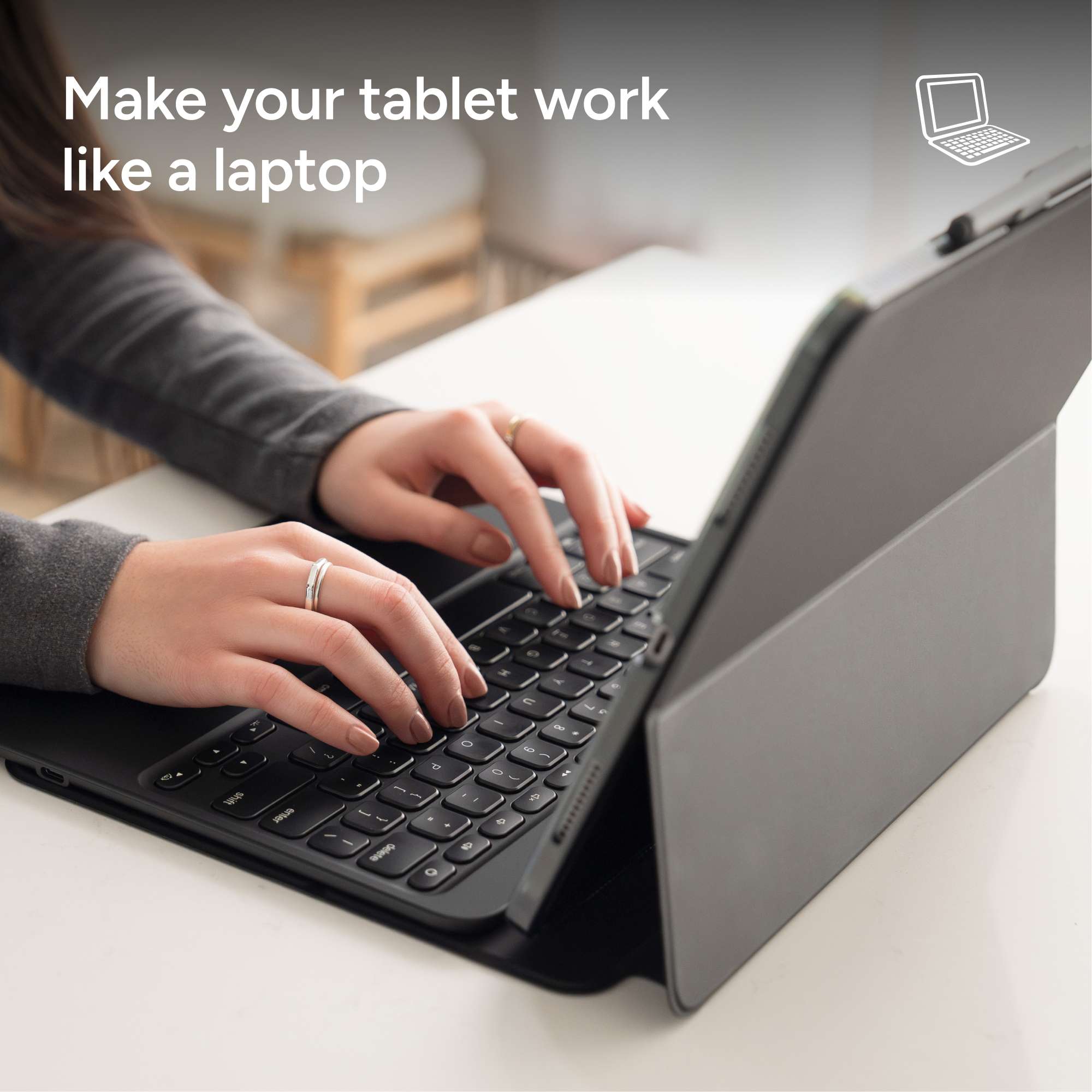 Pro Keys Bluetooth Keyboard & Case for the 10.2-inch iPad