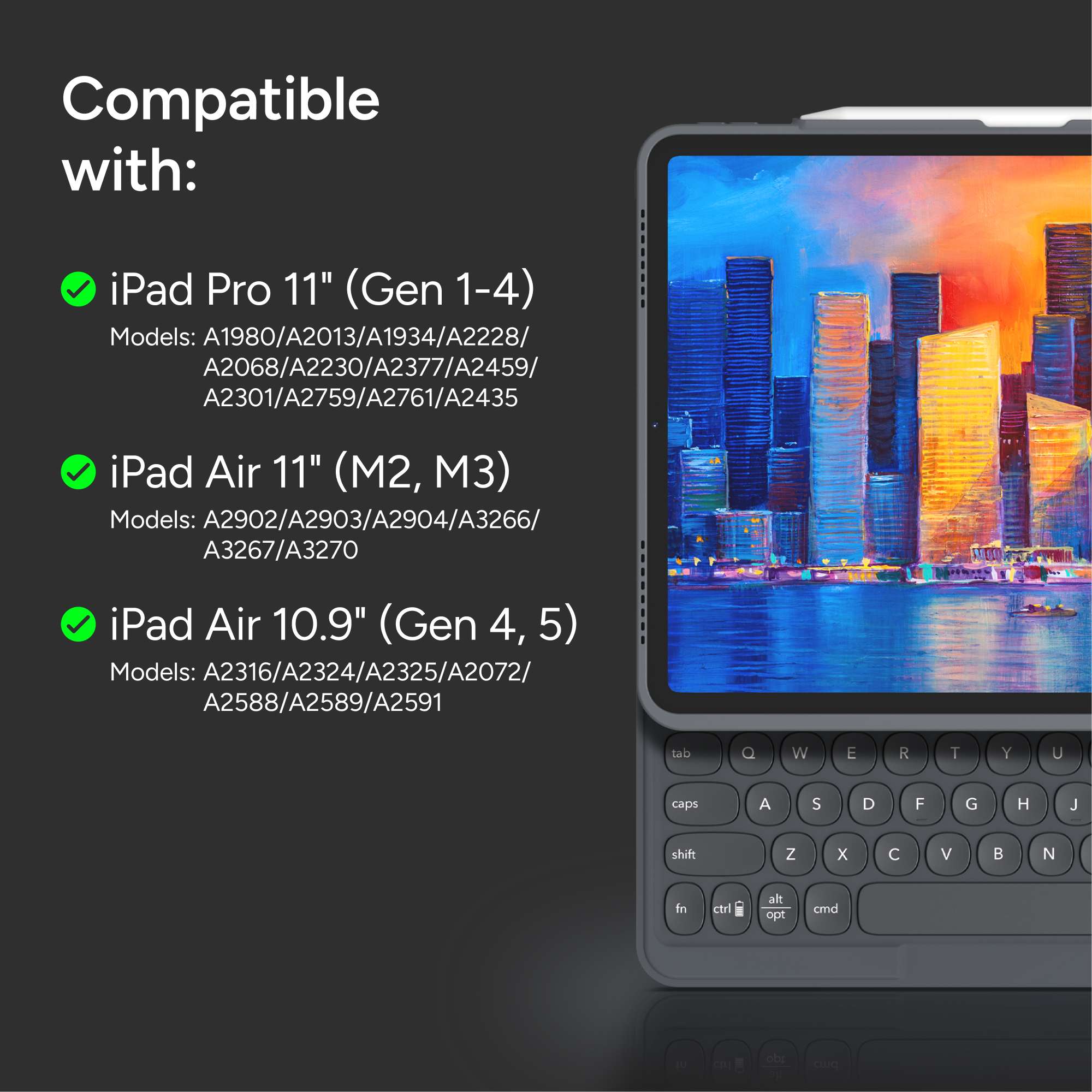 Pro Keys - Bluetooth Keyboard and Case for the iPad Air 11