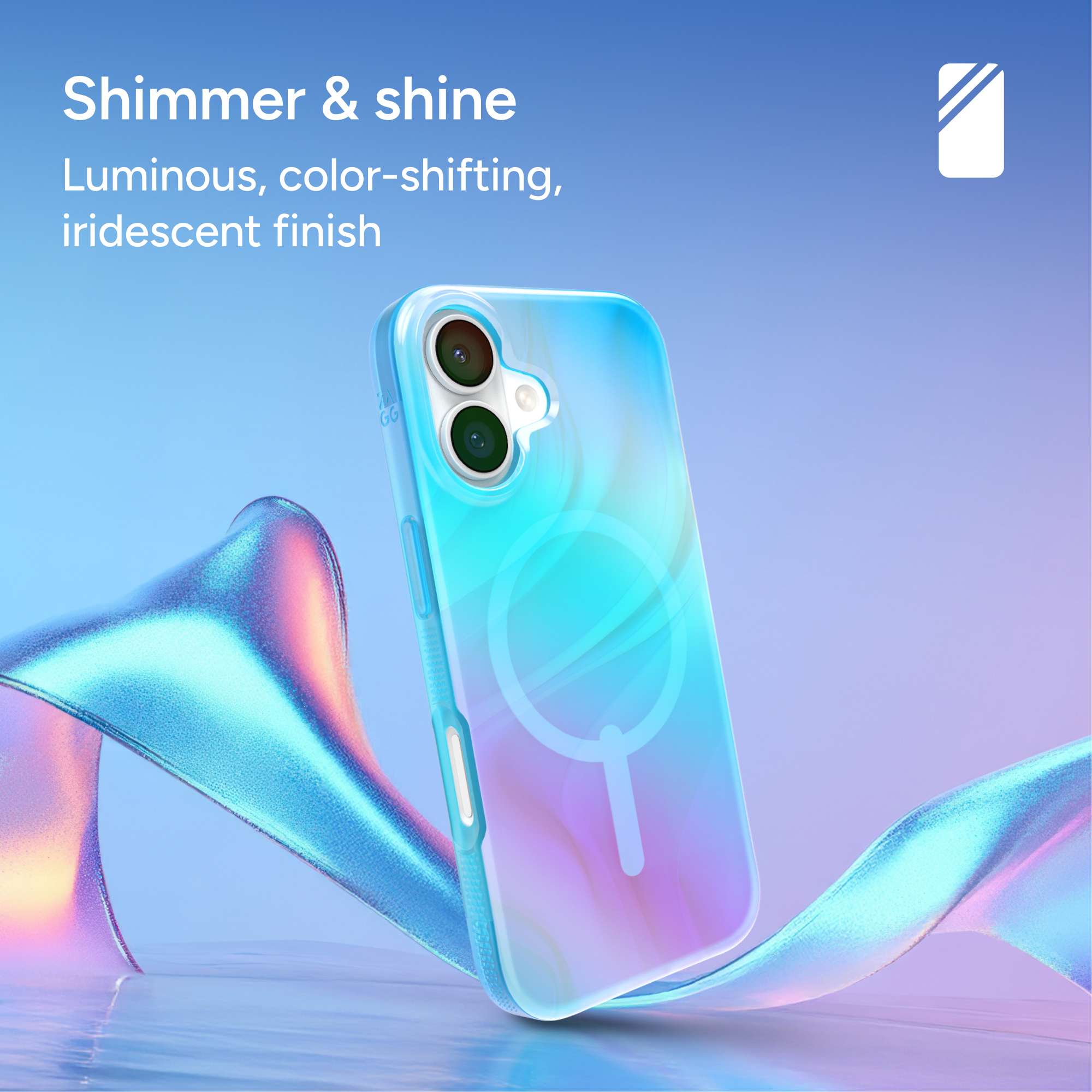 Milan Snap for MagSafe iPhone 17 Iridescent Phone Case