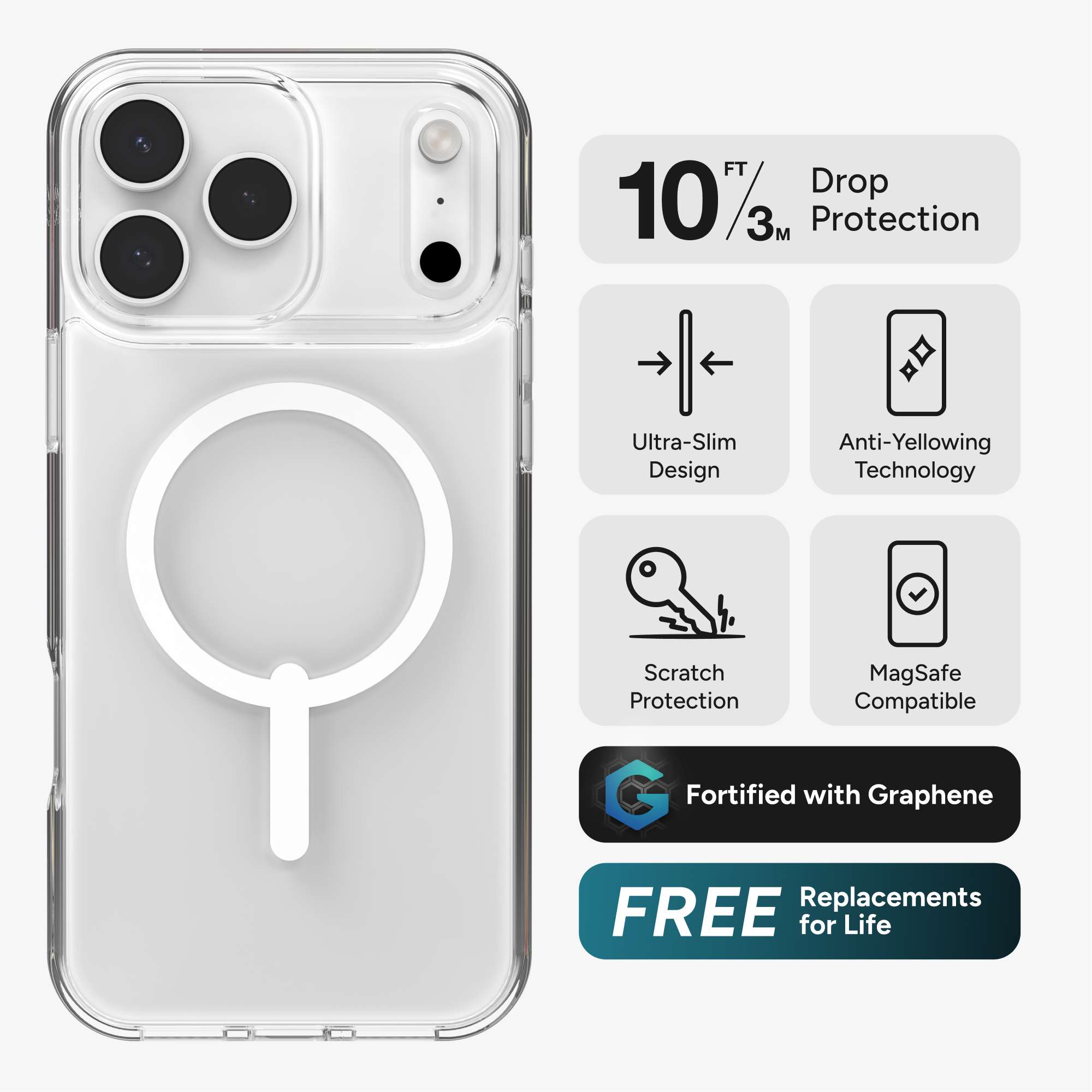 Crystal Palace Lite Snap for MagSafe iPhone 17 Pro Max Clear Phone Case Crystal Palace Lite Snap for MagSafe iPhone 17 Pro Max Clear Phone Case