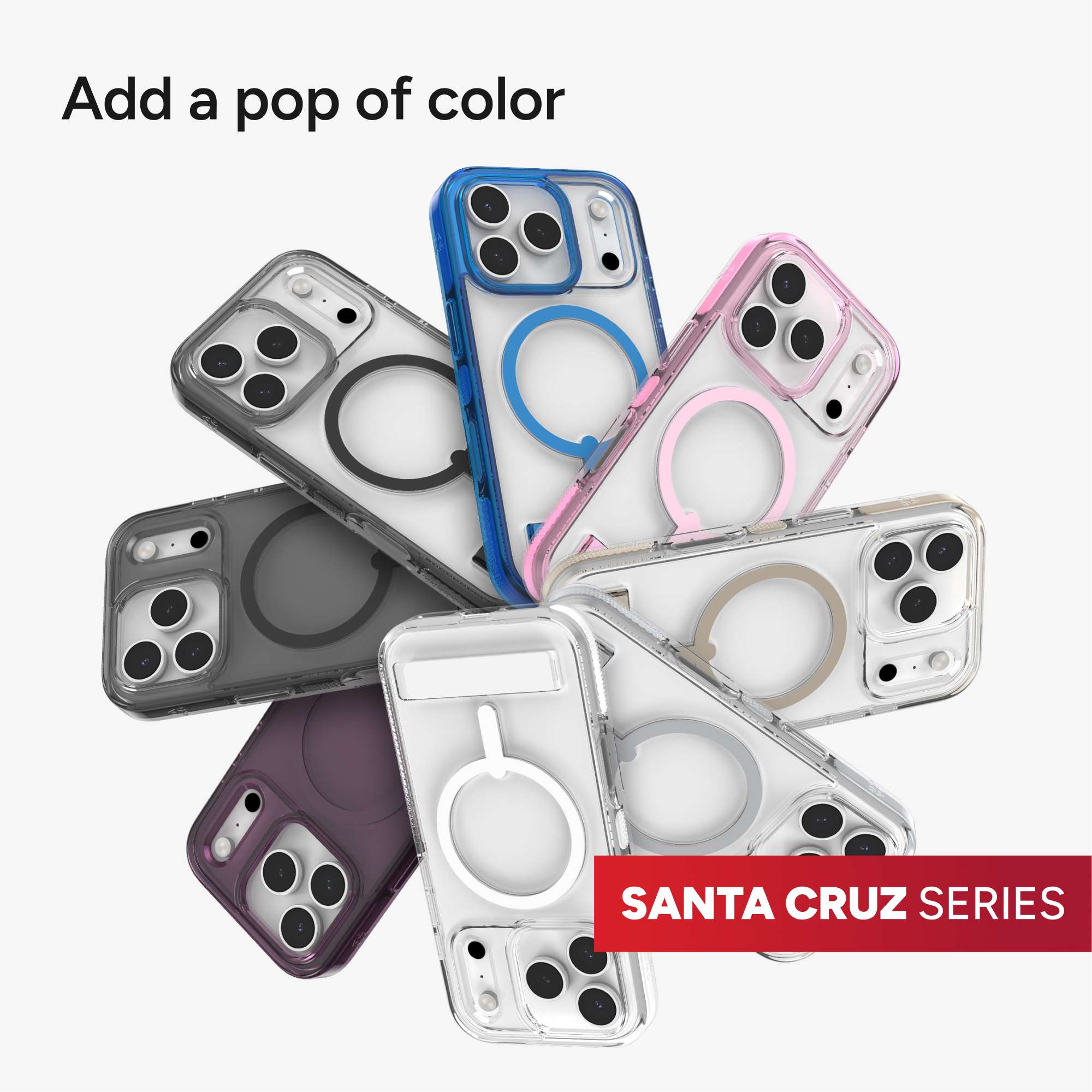 Santa Cruz Snap for MagSafe iPhone 17 Pro Phone Case with Stand
