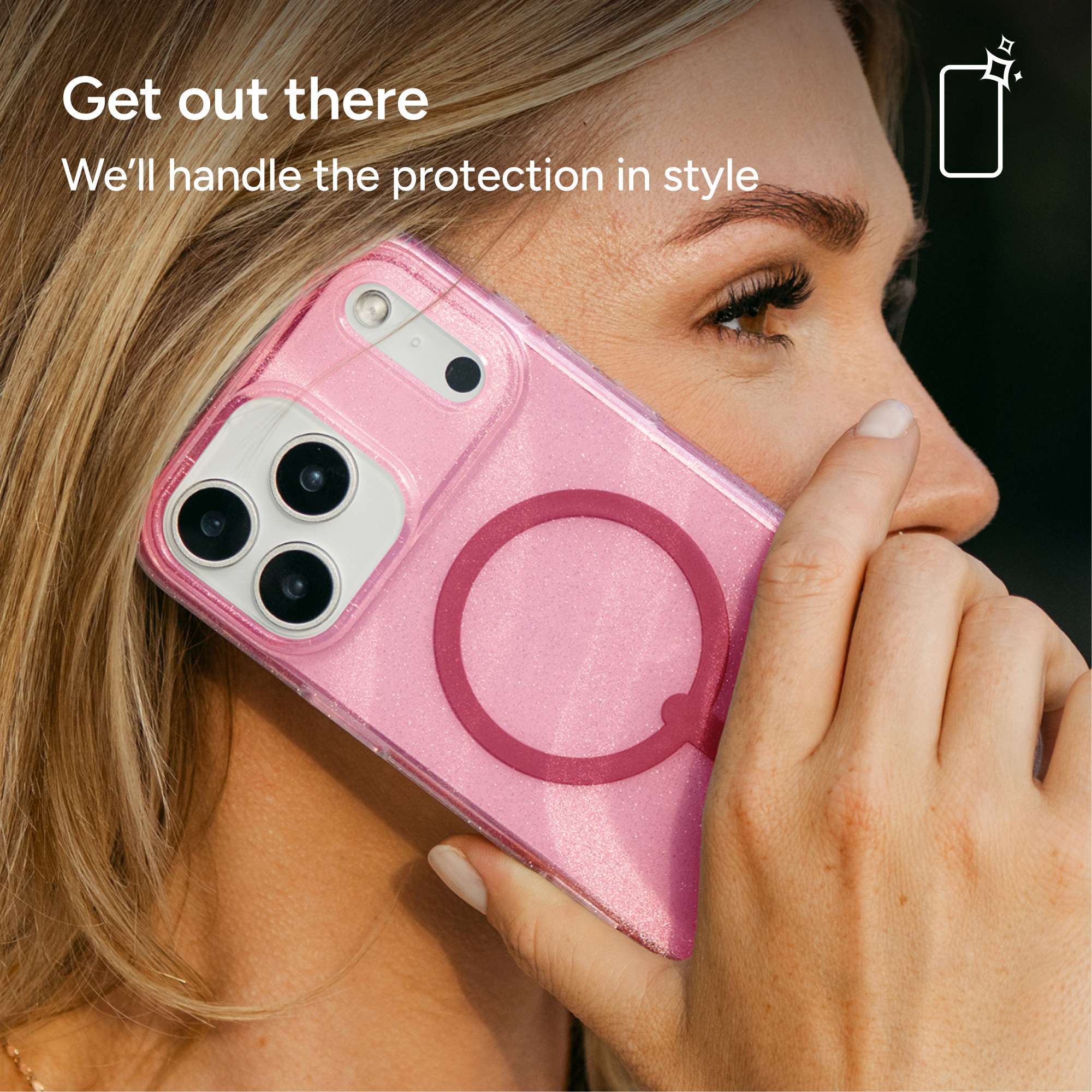 Milan Snap for MagSafe iPhone 17 Pro Glitter Phone Case