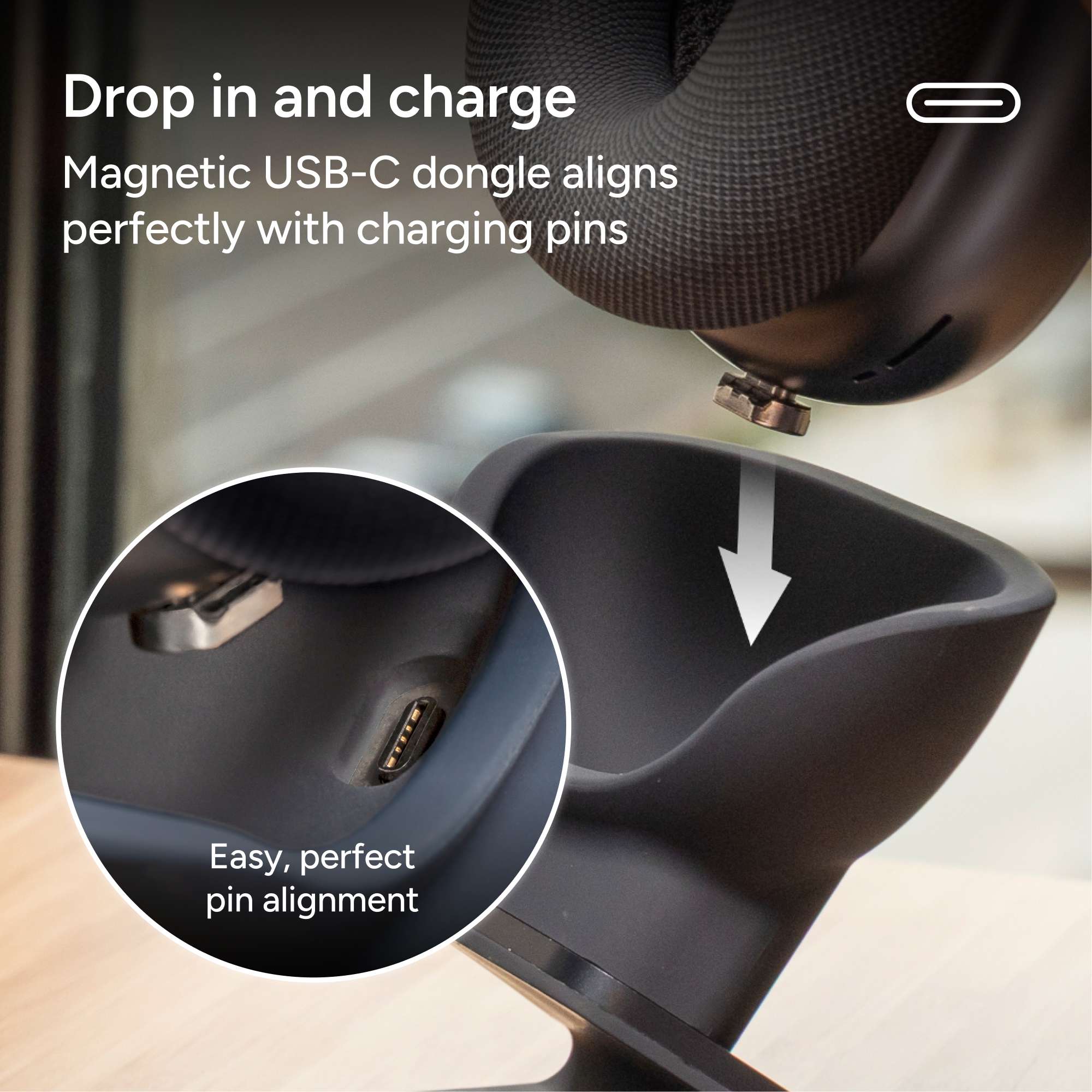 mophie AirPods Max AirPods / Pro スタンド Mophie Max Headphones Apple AirPods Max (Gen 2 USB-C