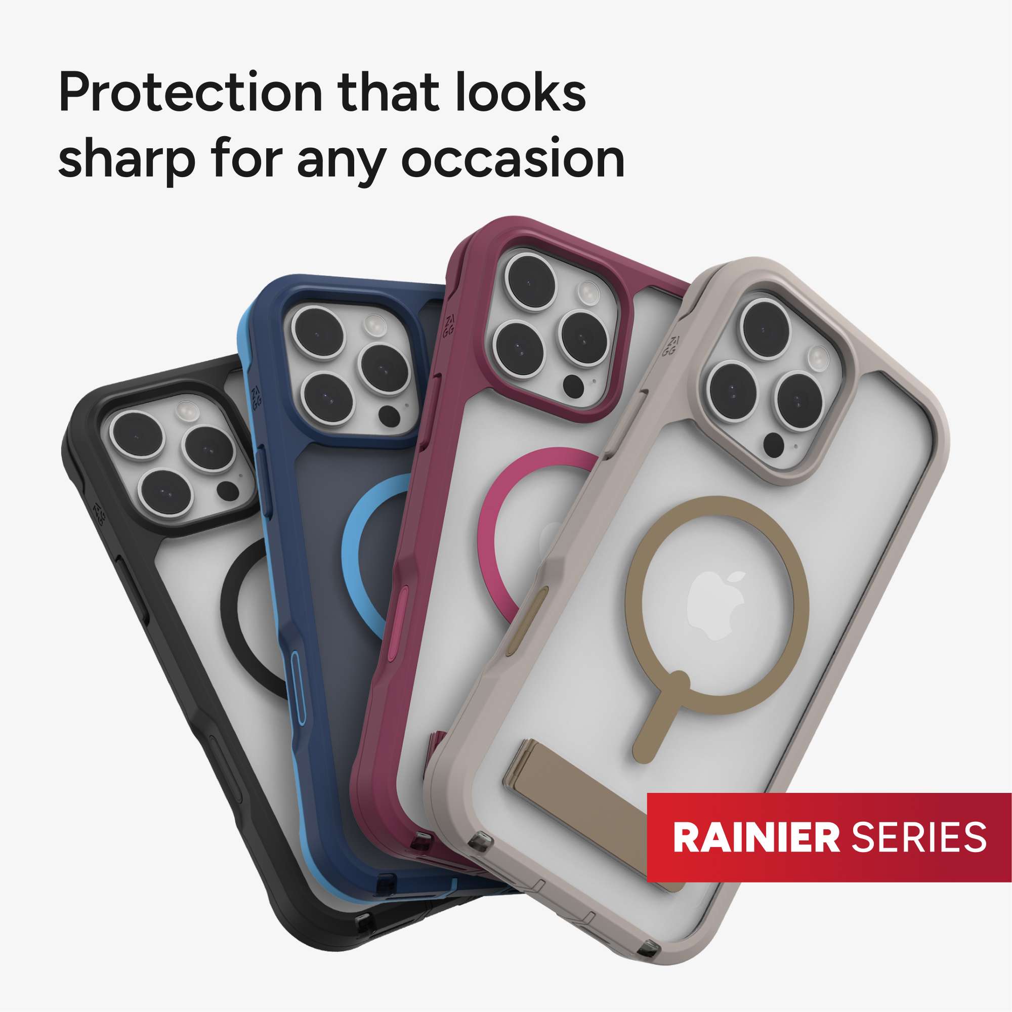 Rainier Snap for MagSafe iPhone 16 Pro Max Phone Case with Stand