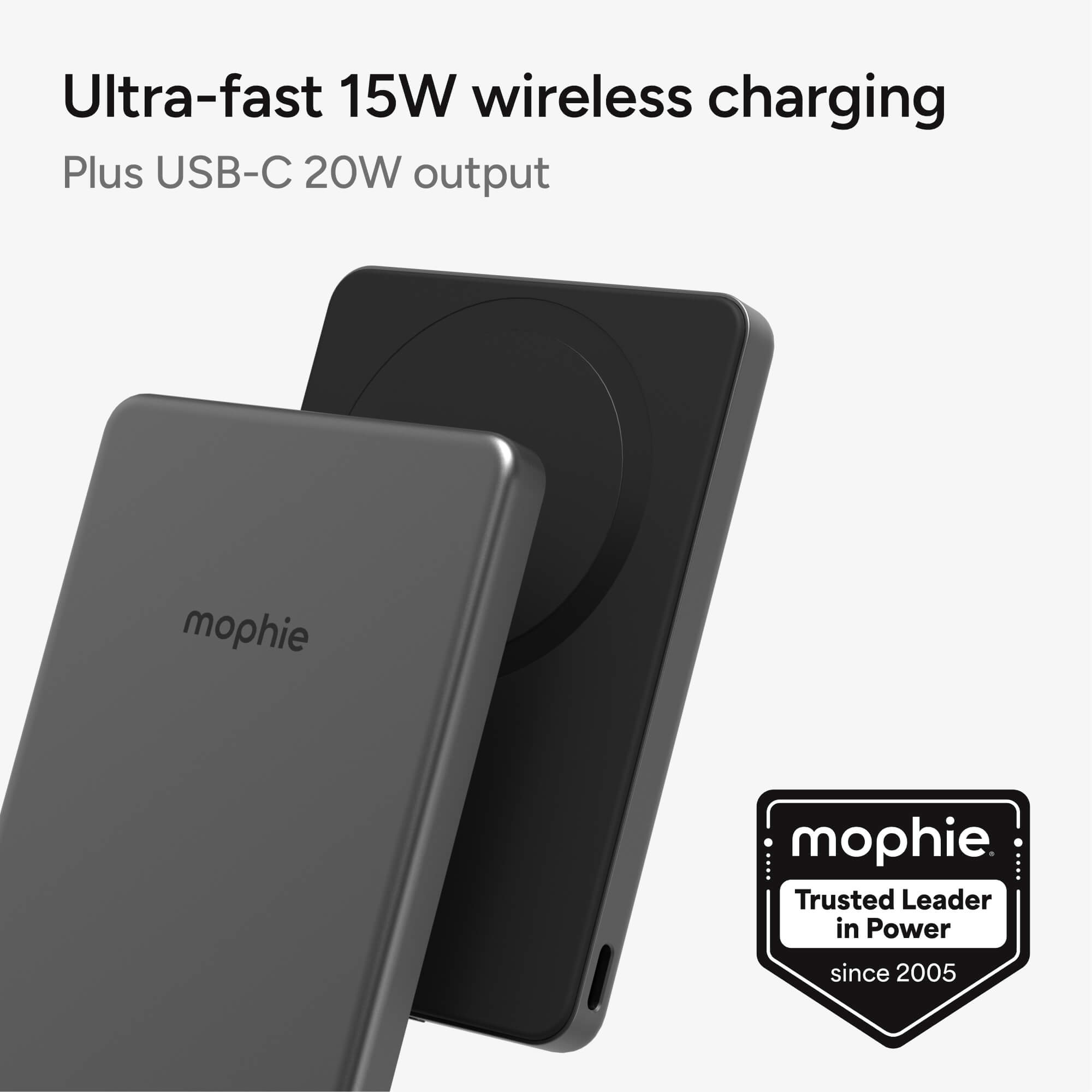 Mophie Powerstation Wireless 5K Slim 15W Power Bank for phones