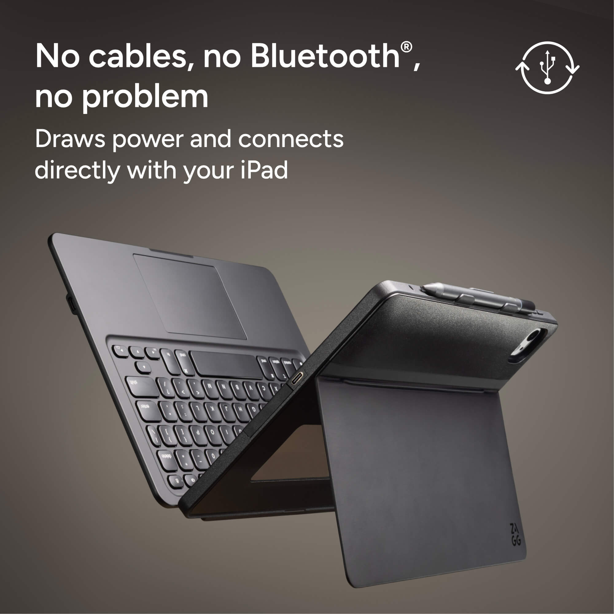 ZAGG Pro Keys Connect Apple iPad Air 13 quot (M2 M3) Tablet Keyboard Case