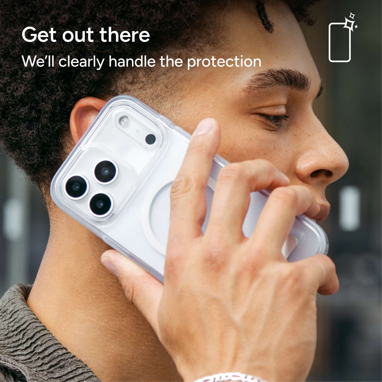 Crystal Palace Snap for MagSafe iPhone Air Clear Phone Case with Stand