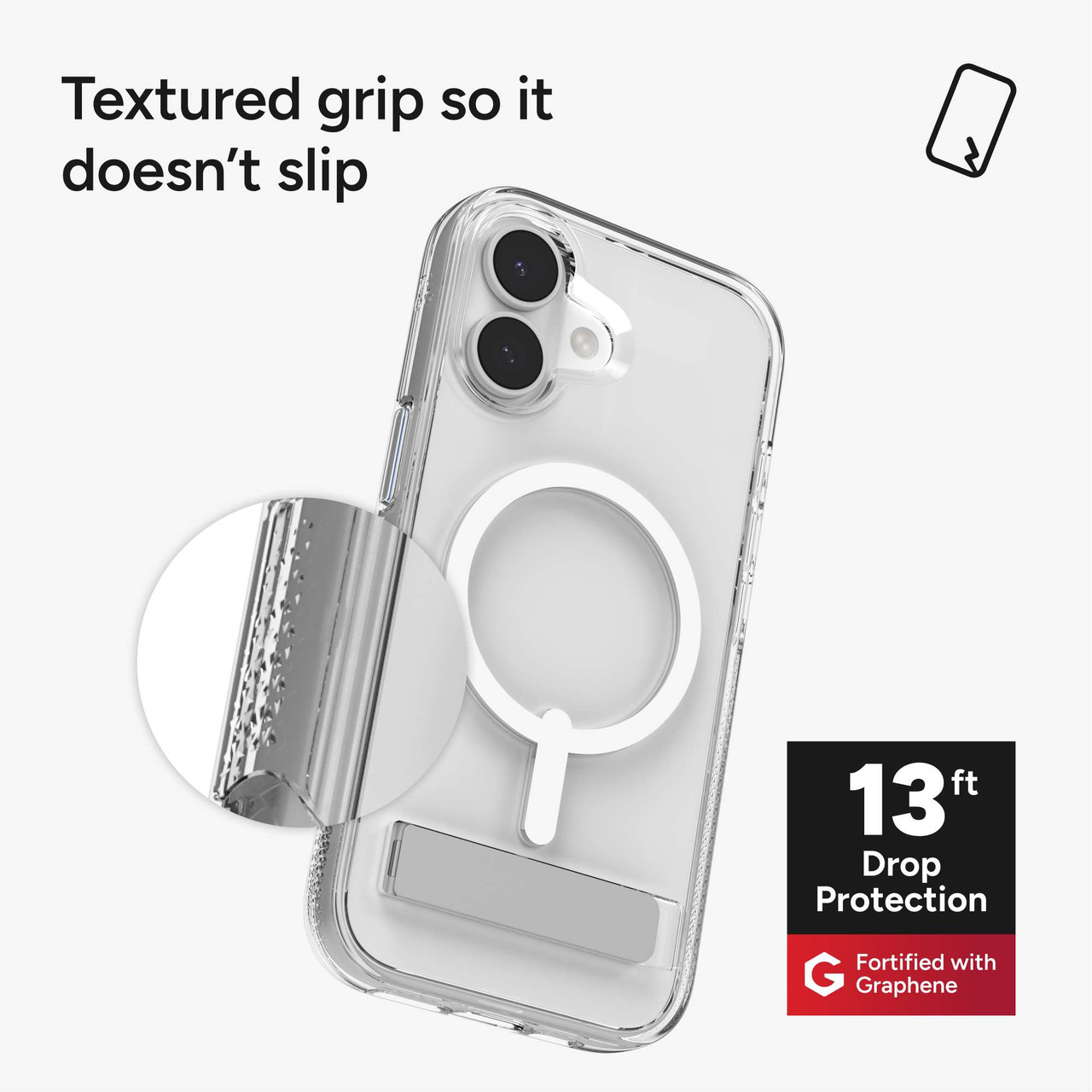 Crystal Palace Snap for MagSafe iPhone 17 Clear Phone Case with Stand