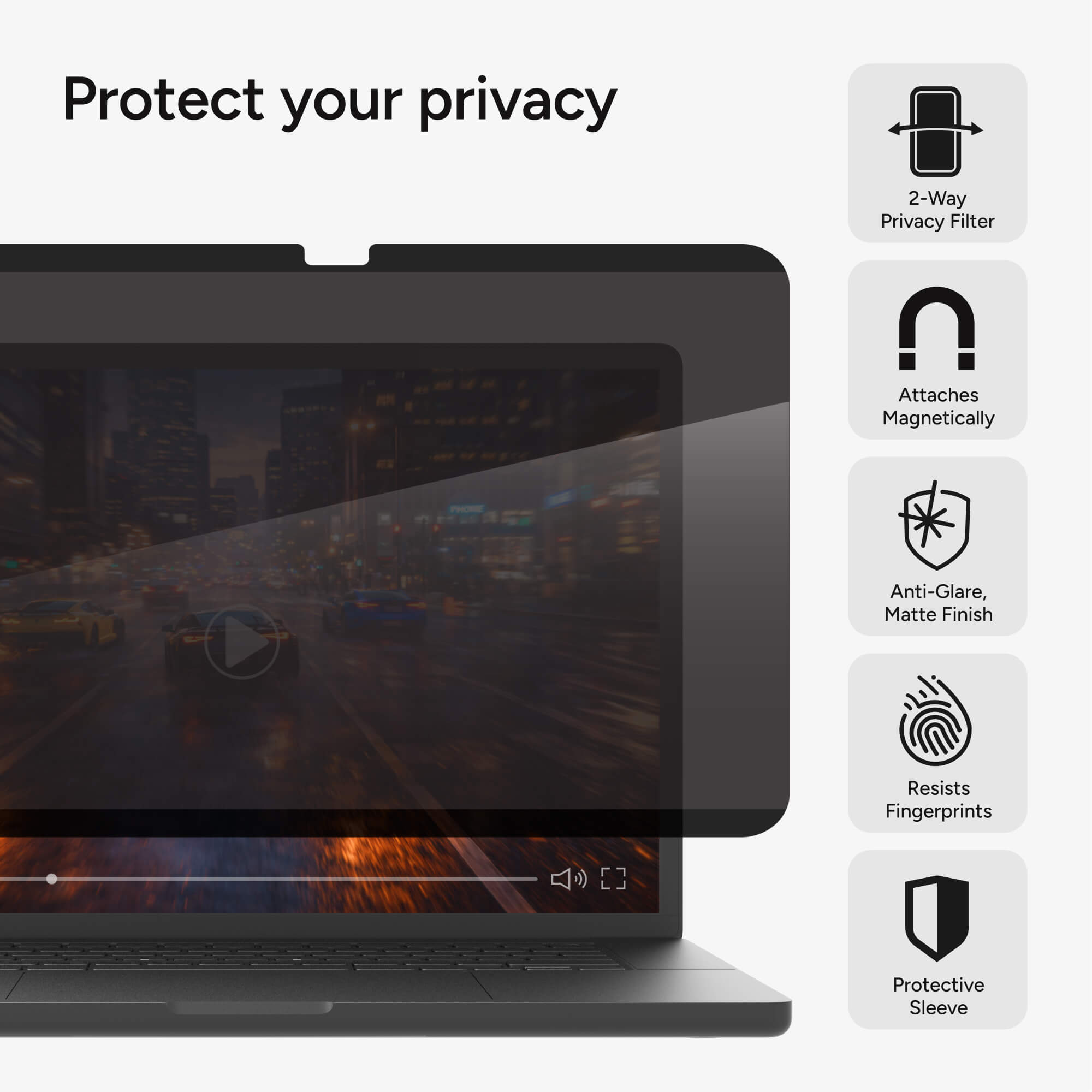 Removable Privacy Filter Apple MacBook Air 15