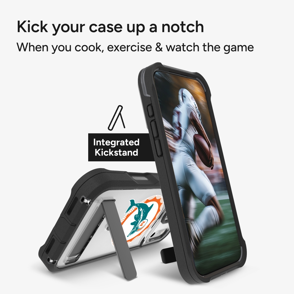 Miami Dolphins Custom Case - Rainier Snap with Stand iPhone 17 Pro Max