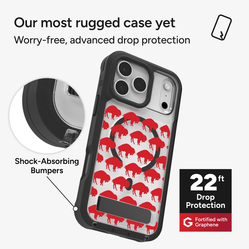 ZAGG Custom Buffalo Bills - Rainier iPhone 17 Pro Max Custom Case 2 at ZAGG