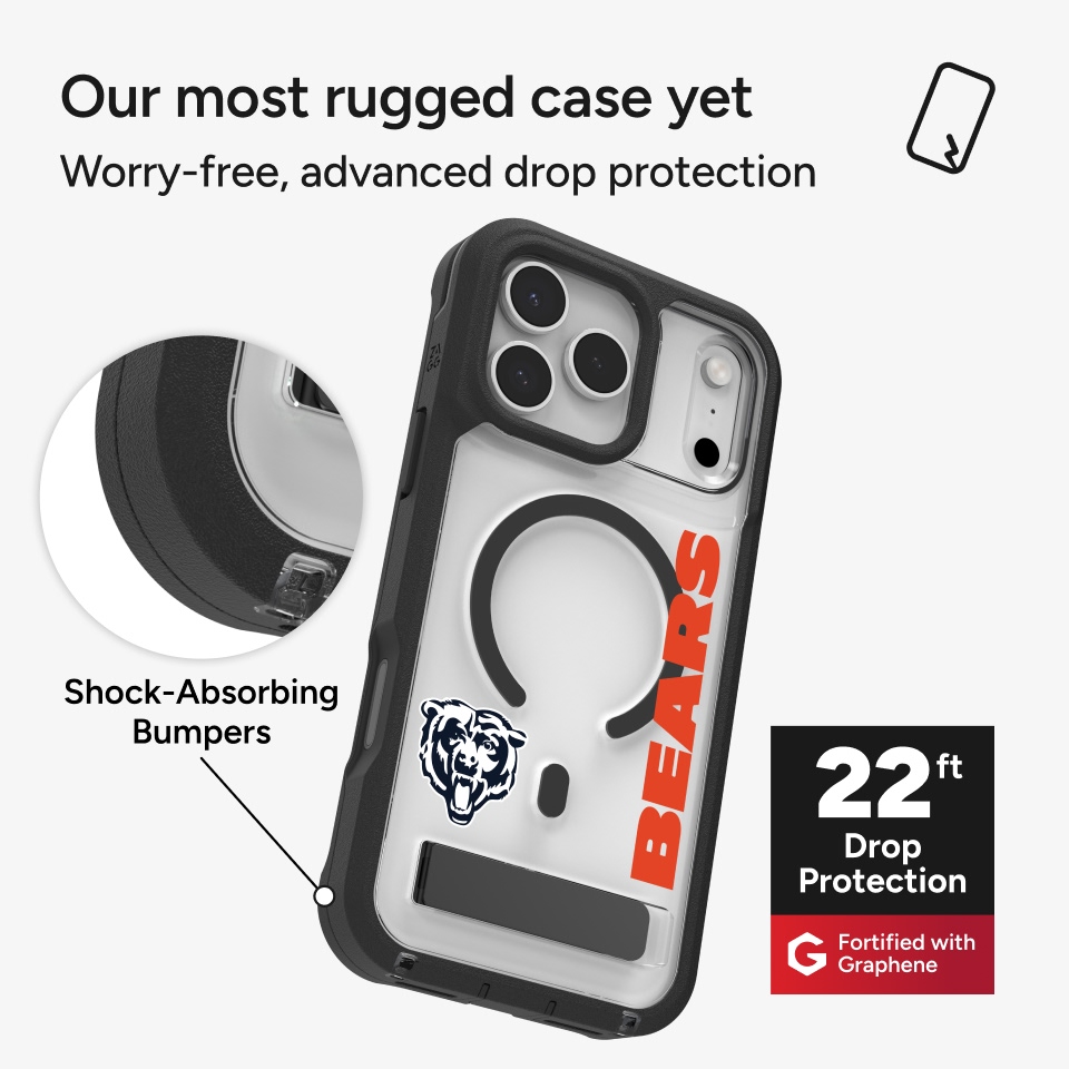 ZAGG Custom Chicago Bears - Rainier iPhone 17 Pro Custom Case 2 at ZAGG ZAGG Custom Chicago Bears - Rainier iPhone 17 Pro Custom Case 2 at ZAGG