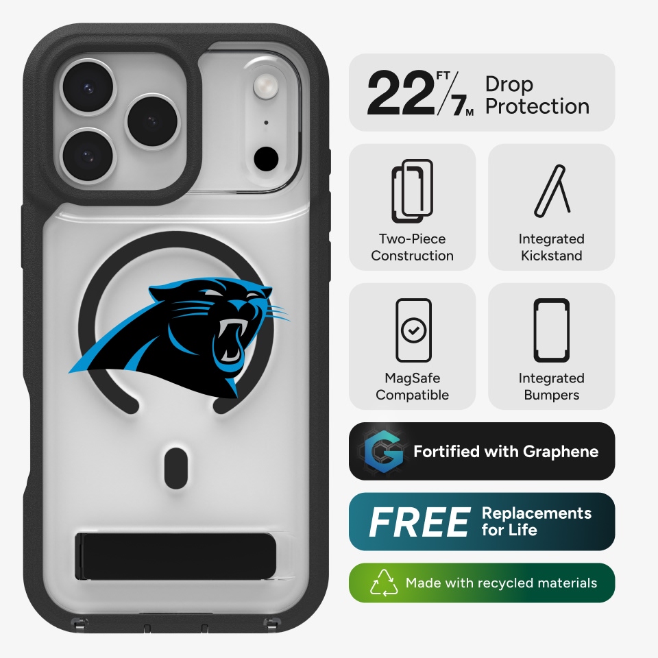 Carolina Panthers Custom Case - Rainier Snap with Stand iPhone 17 Pro Max