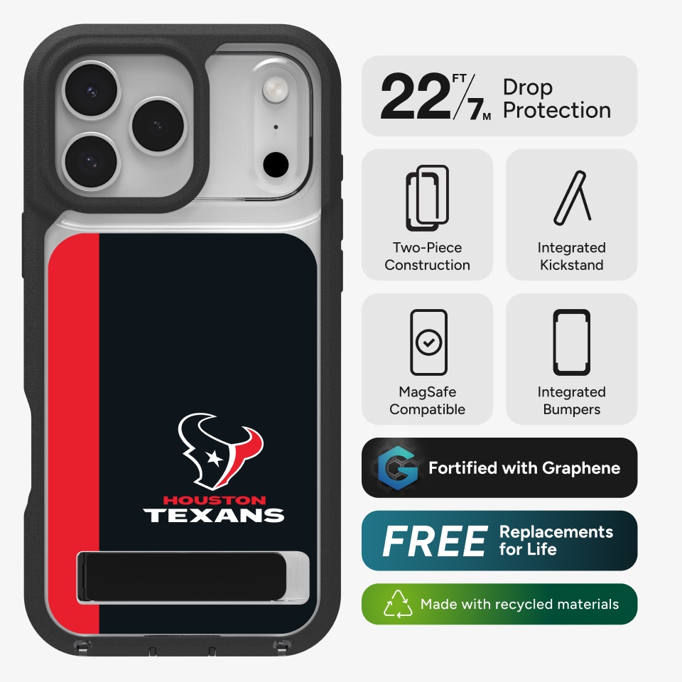Houston Texans Custom Case - Rainier Snap with Stand iPhone 17 Pro Max