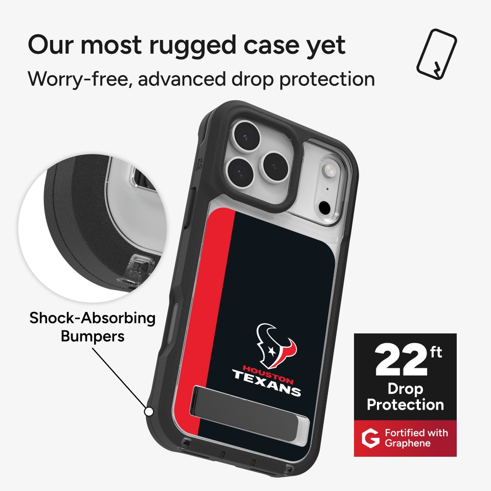 Houston Texans Custom Case - Rainier Snap with Stand iPhone 17 Pro Max