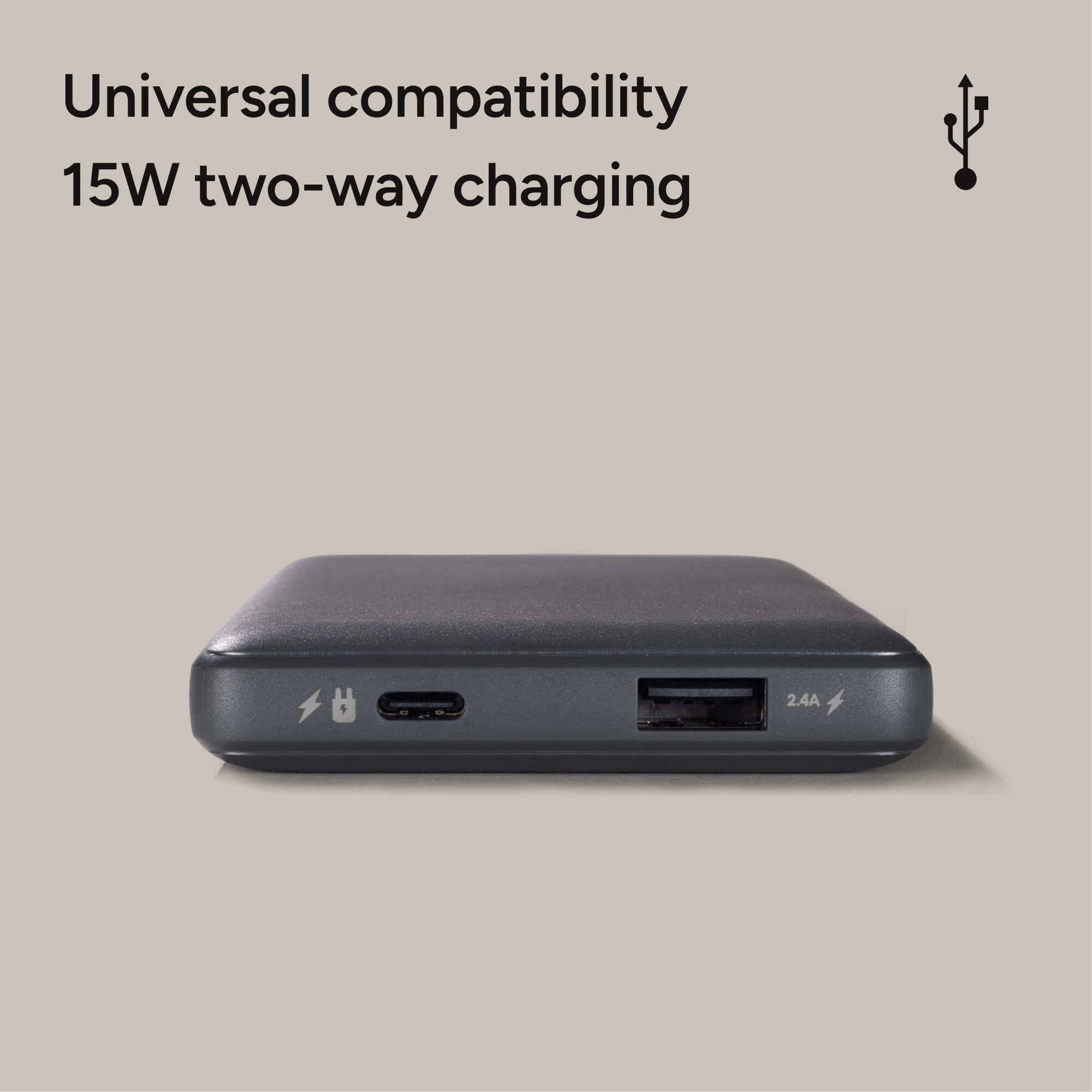 Mophie Powerstation Slim 10K Power Bank, 15W