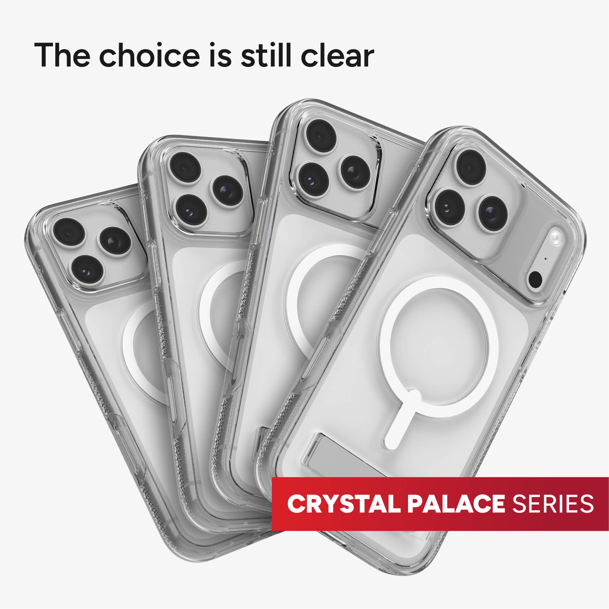 Crystal Palace C-Snap for MagSafe iPhone 17 Pro Max Clear Phone